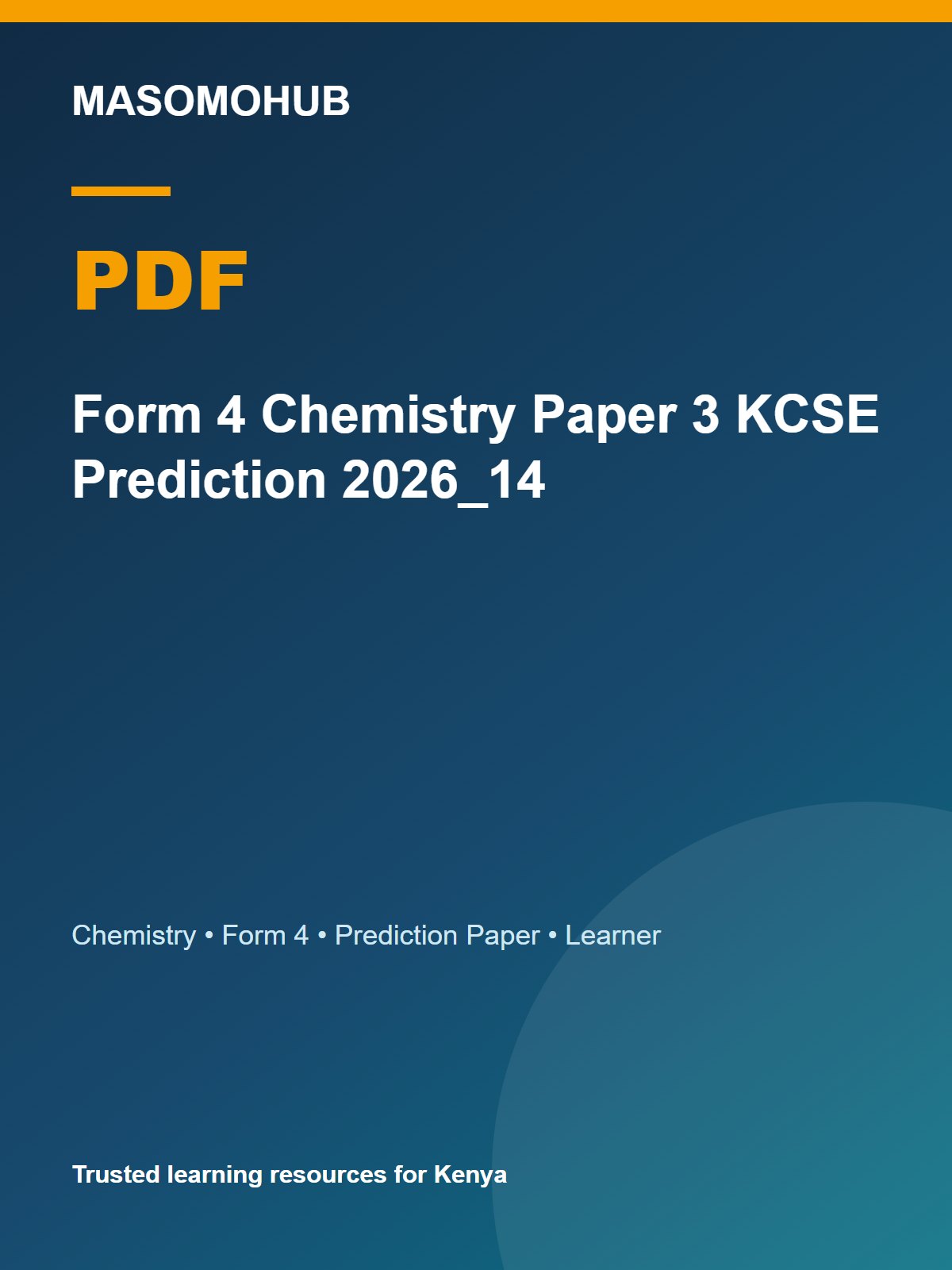 Thumbnail preview of Form 4 Chemistry Paper 3 KCSE Prediction 2026_14