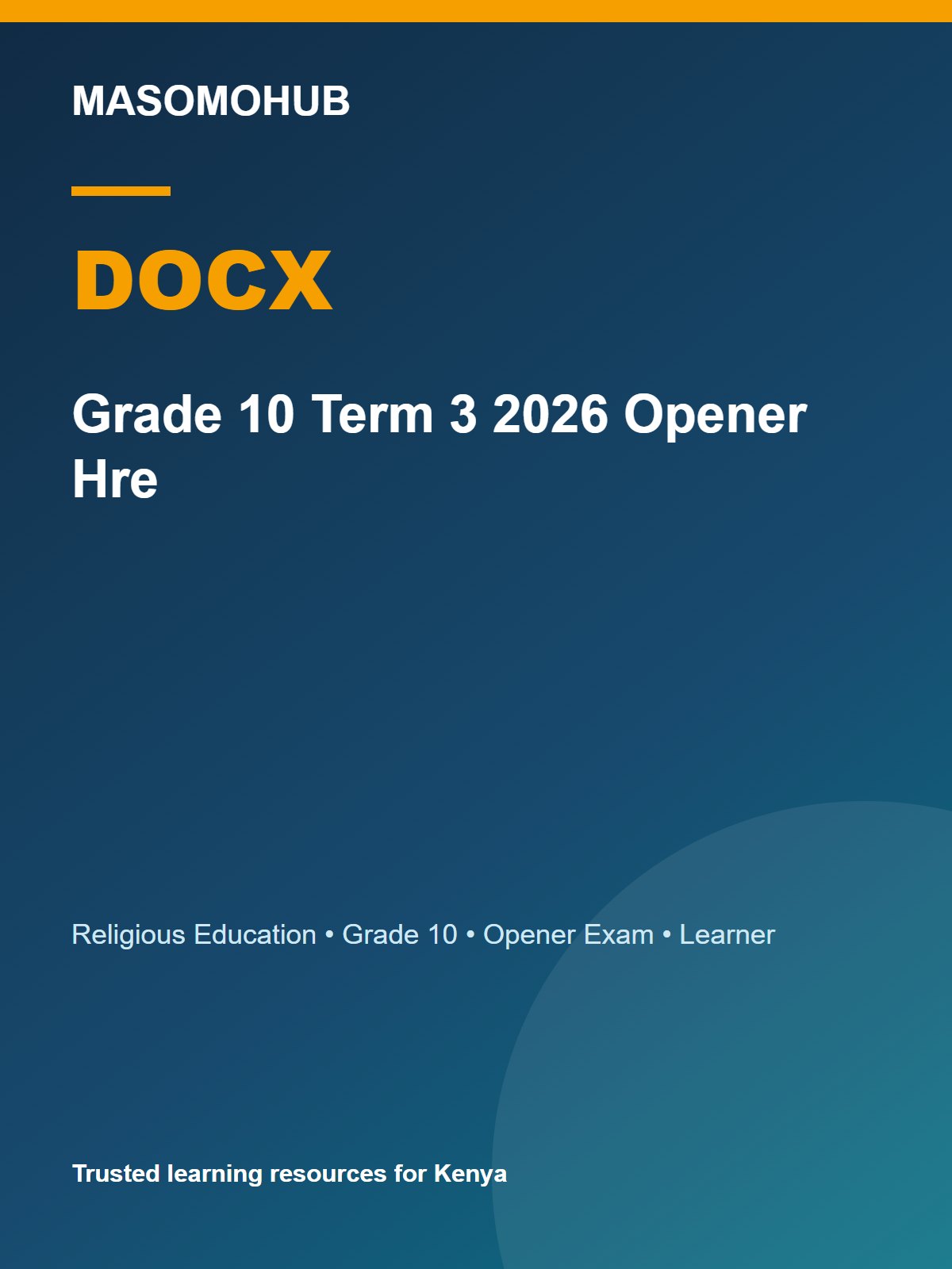 Thumbnail preview of Grade 10 Term 3 2026 Opener Hre