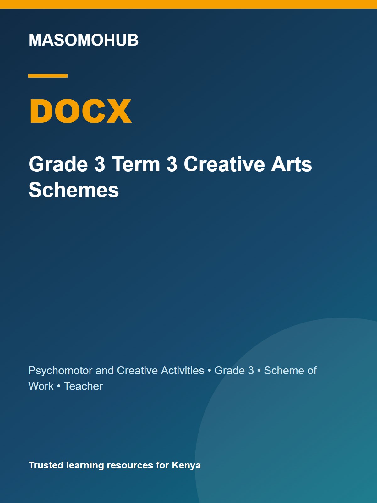 Thumbnail preview of Grade 3 Term 3 Creative Arts Schemes