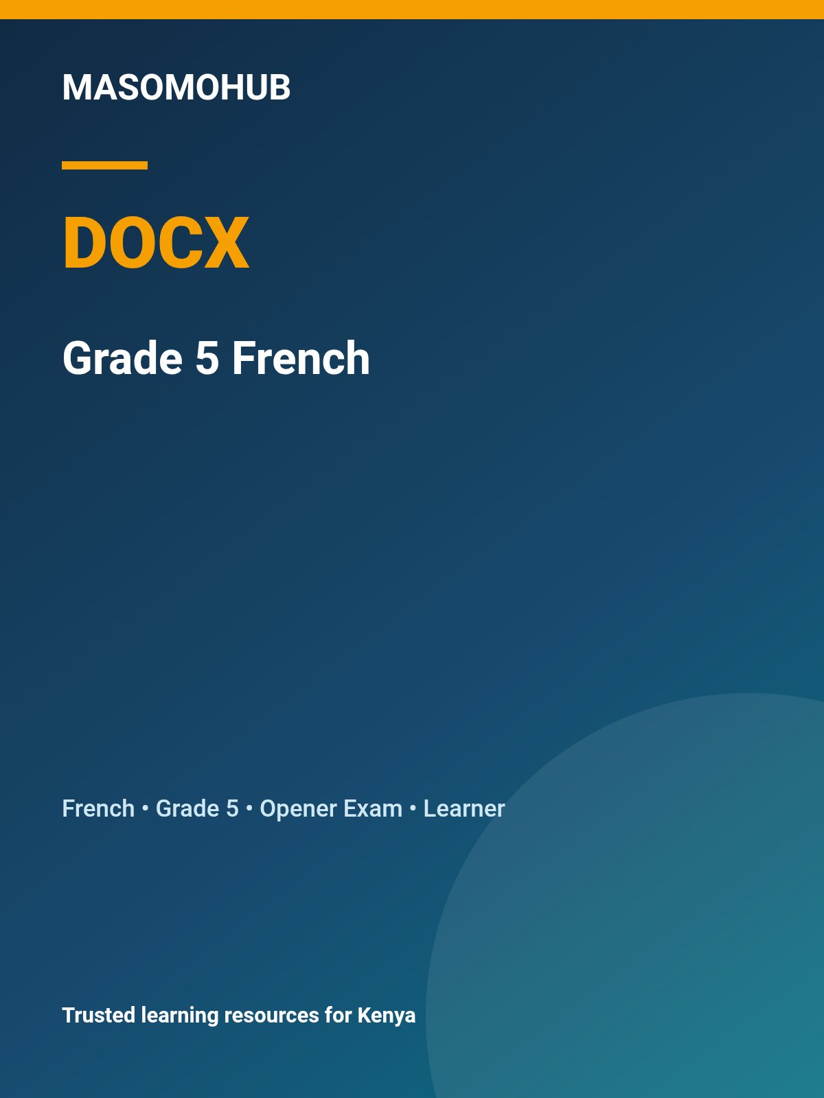 Thumbnail preview of Grade 5 Term 3 2026 French