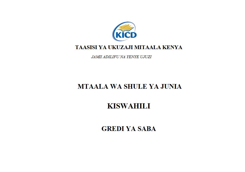 Thumbnail preview of Grade 7 Kiswahili Curriculum Design