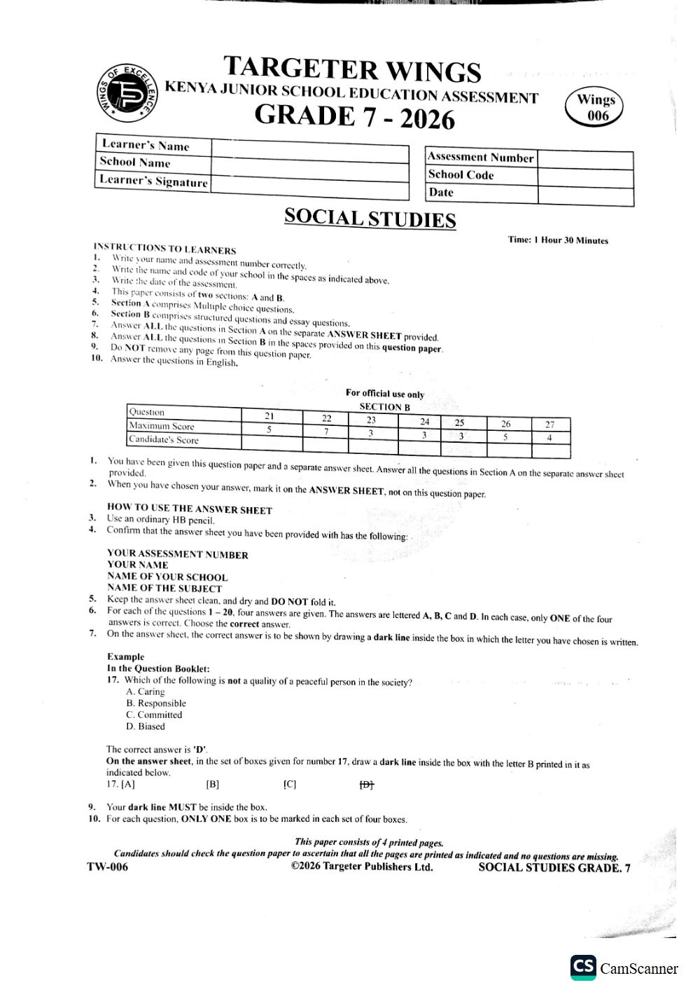 Thumbnail preview of Grade 7 Term 2 (1) 2026 Social Studies