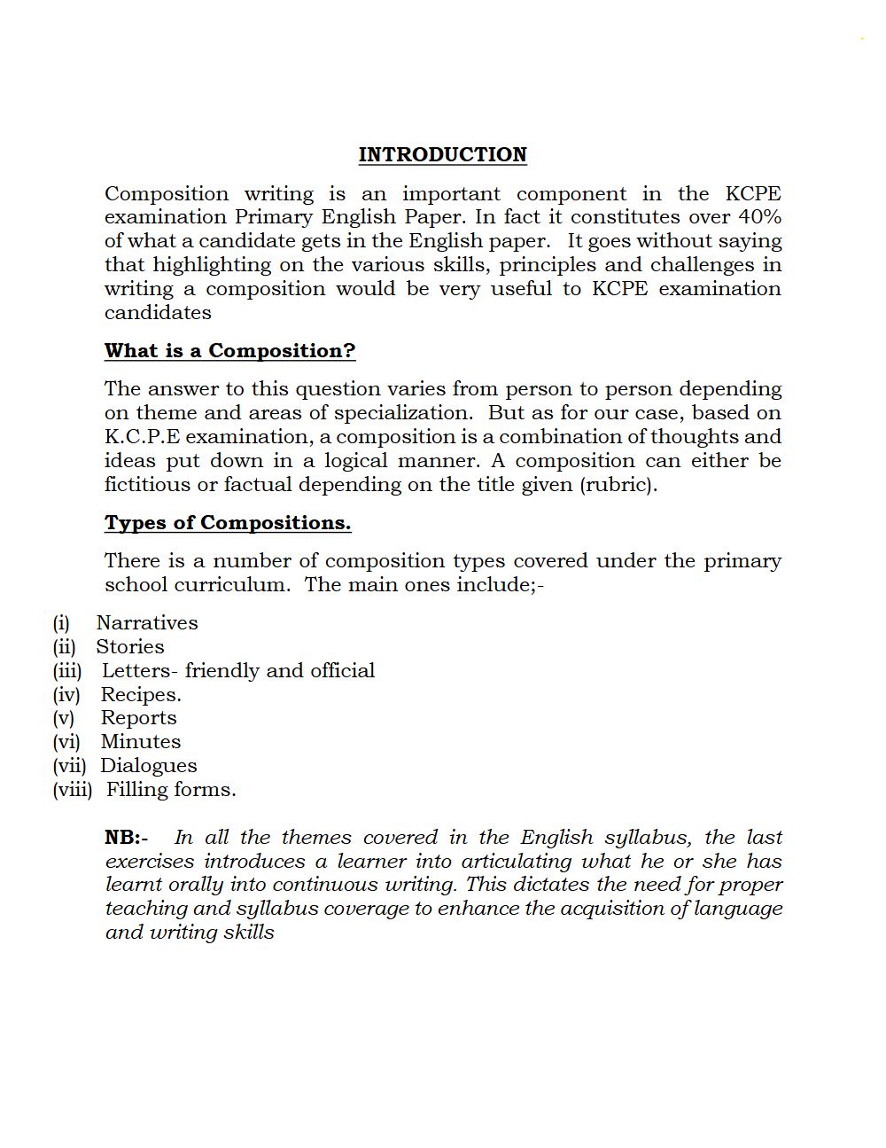 Thumbnail preview of Guide To Composition Writing