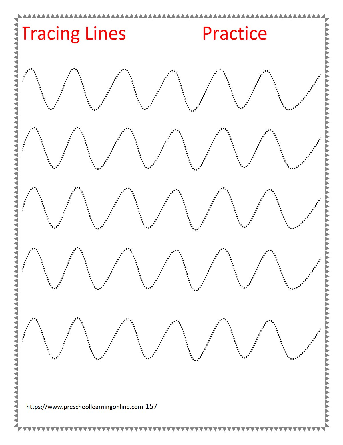 Thumbnail preview of Line Tracing Curve Tracing Worksheets