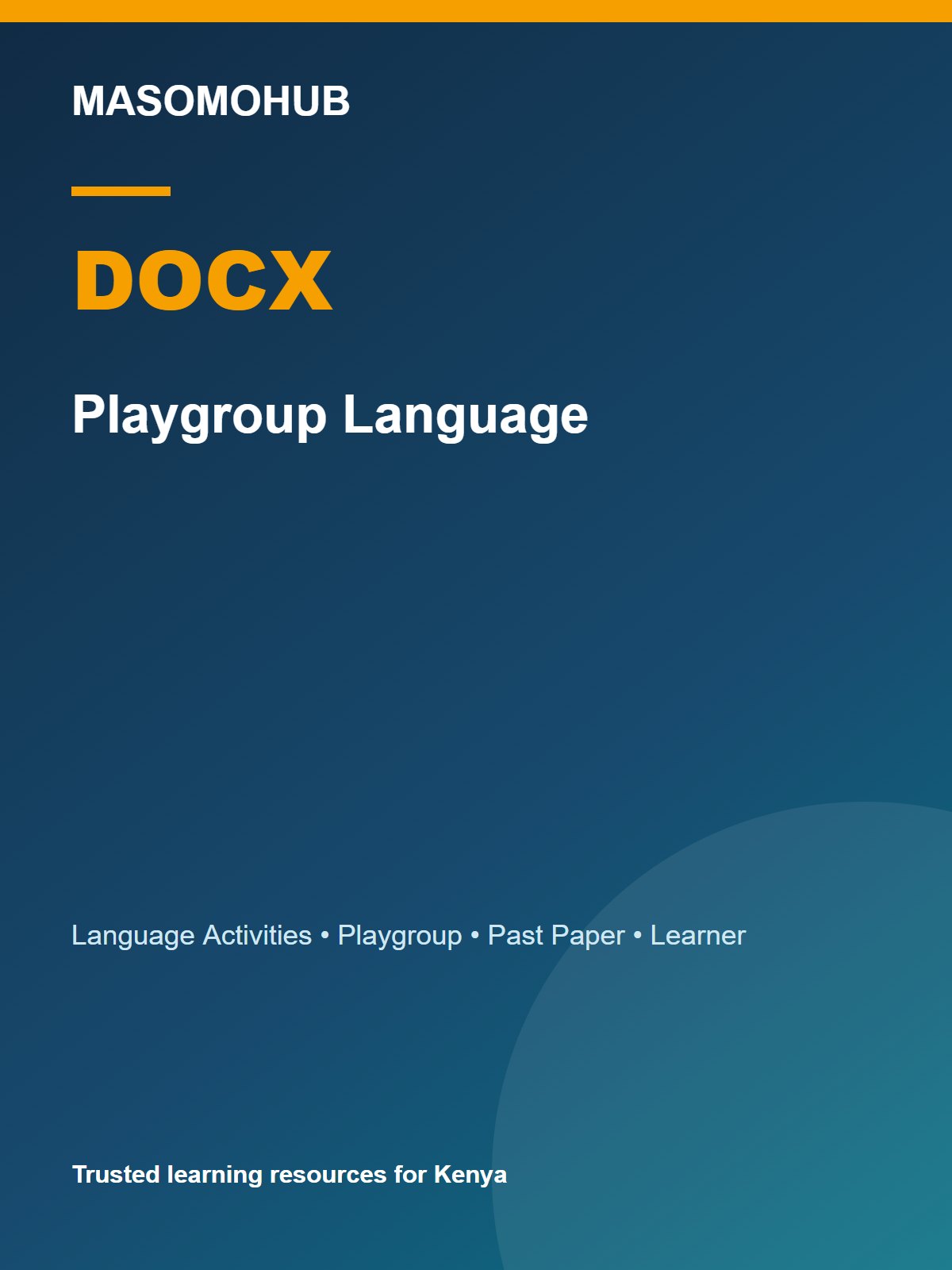 Thumbnail preview of Playgroup Language