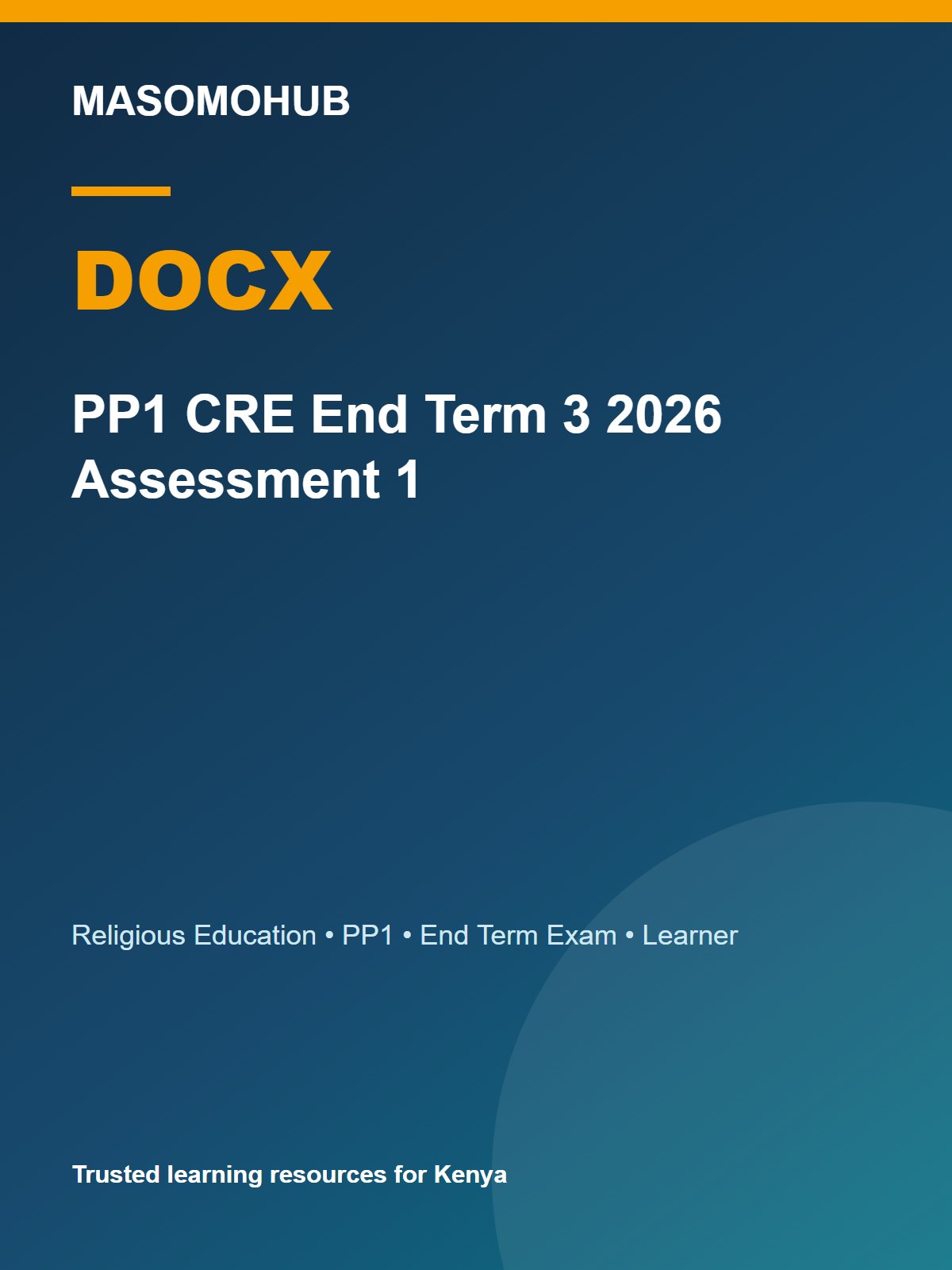 Thumbnail preview of PP1 CRE End Term 3 2026 Assessment 1