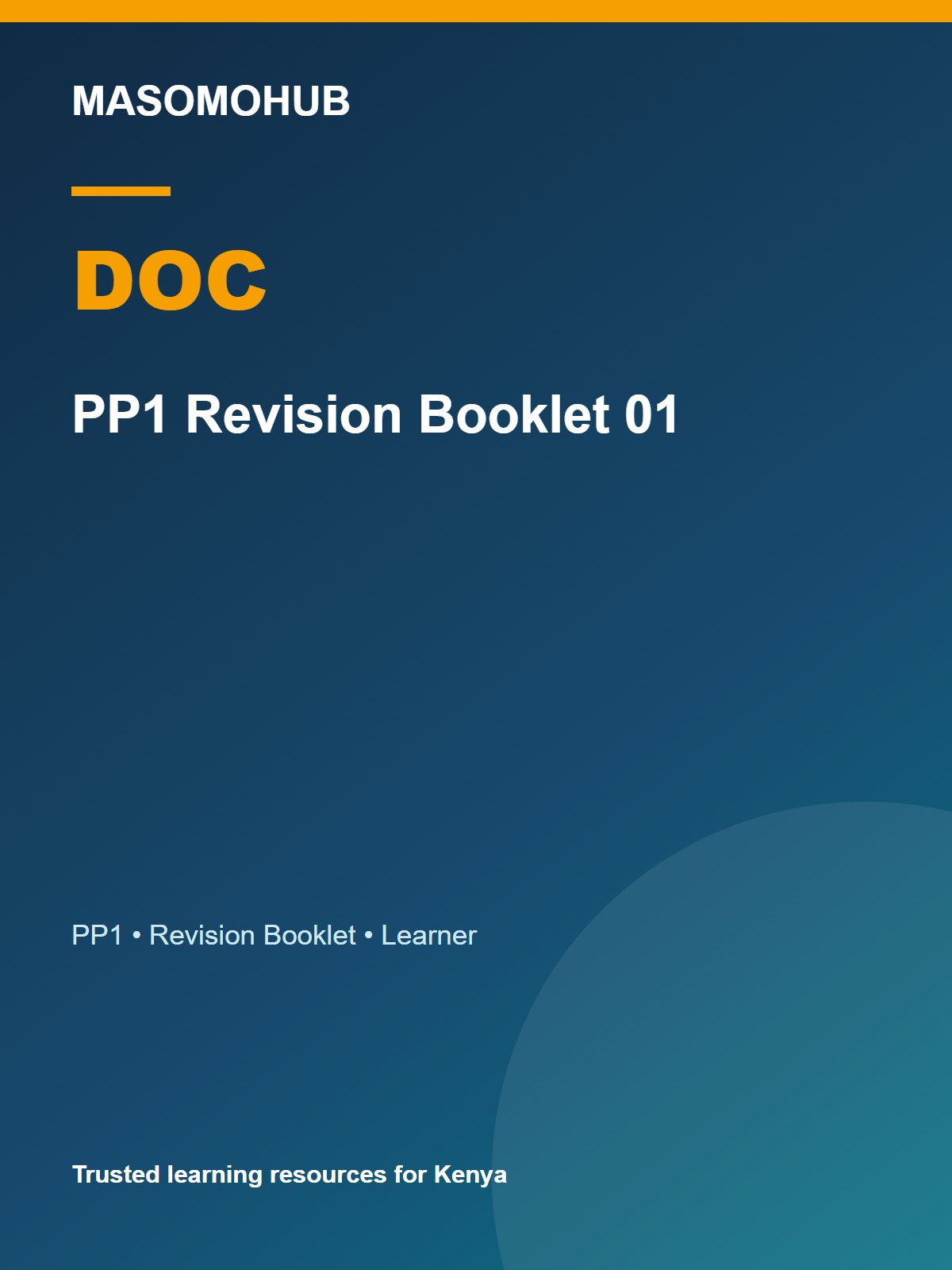 Thumbnail preview of PP1 Revision Booklet 01