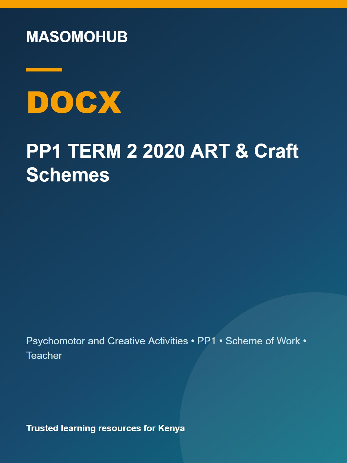 Thumbnail preview of PP1 TERM 2 2020 ART & Craft Schemes