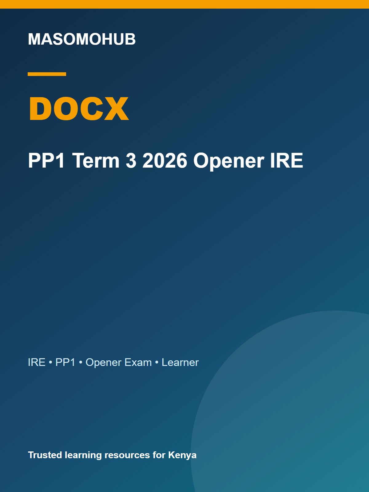 Thumbnail preview of PP1 Term 3 2026 Opener IRE