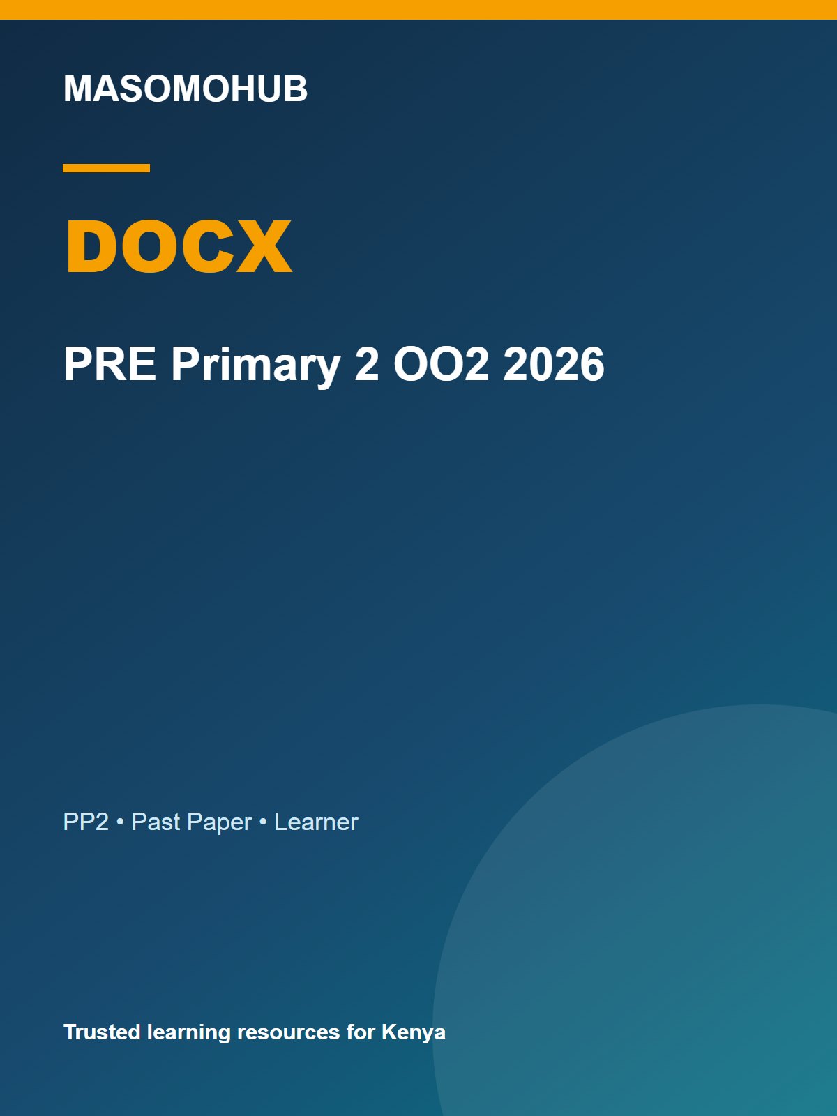 Thumbnail preview of PRE Primary 2 OO2 2026