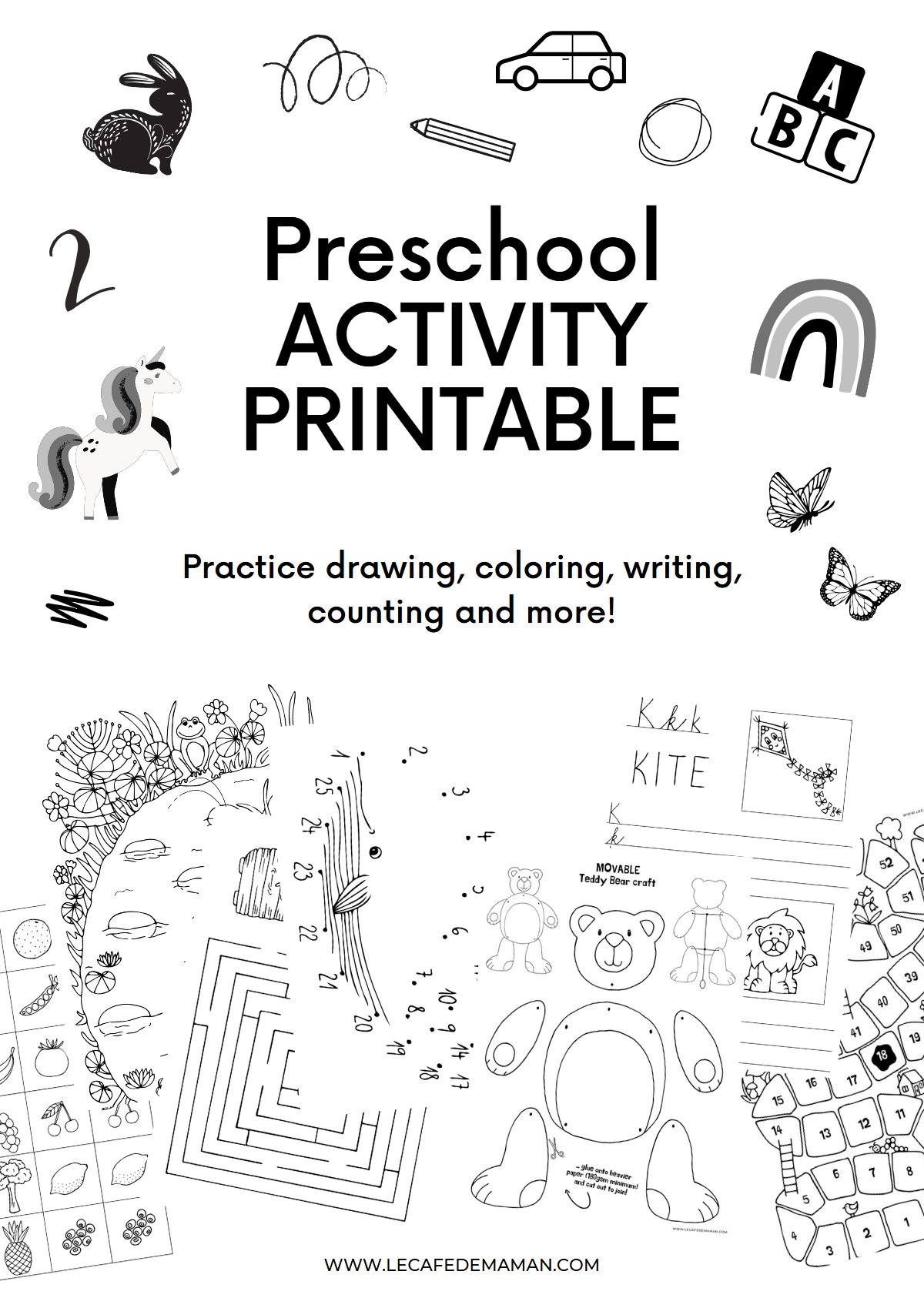 Thumbnail preview of Preschool Kids Activity Printable