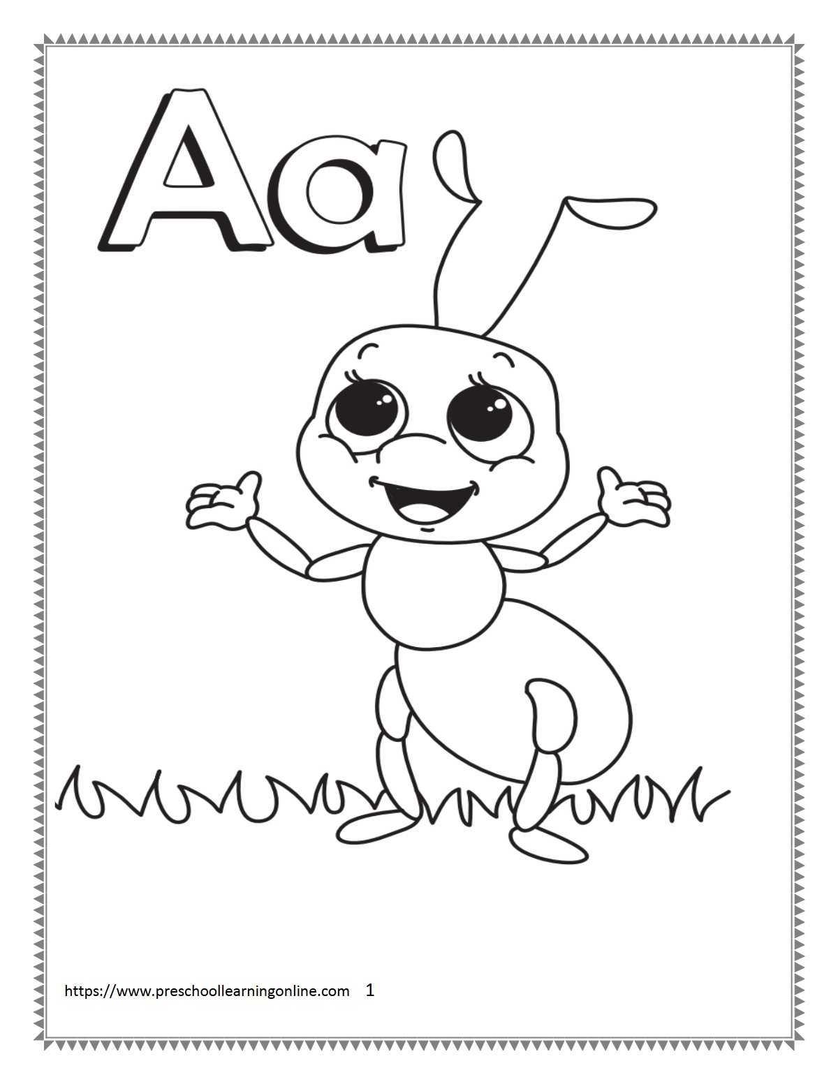Thumbnail preview of Alphabet Letter Worksheet Printables Abcs