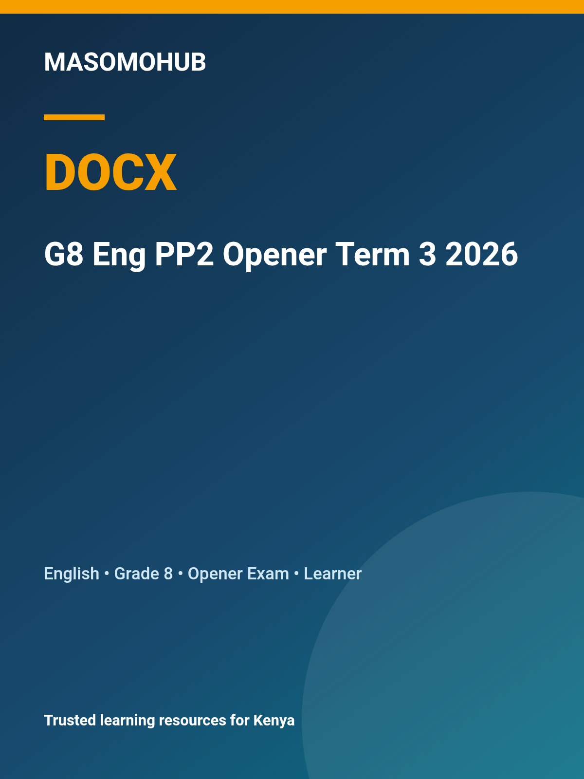 Thumbnail preview of G8 Eng PP2 Opener Term 3 2026