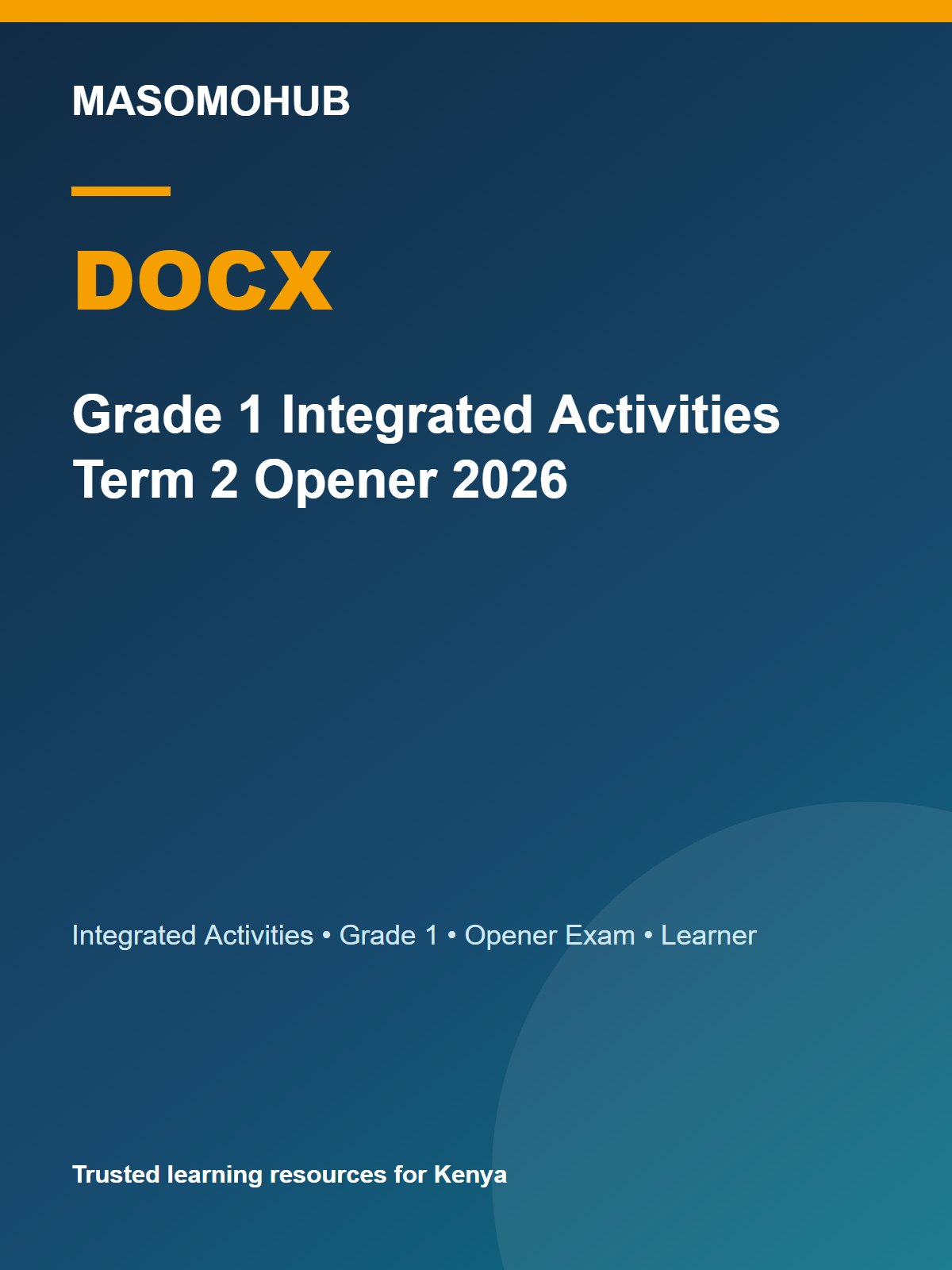 Thumbnail preview of Grade 1 Integrated Activities Term 2 Opener 2026