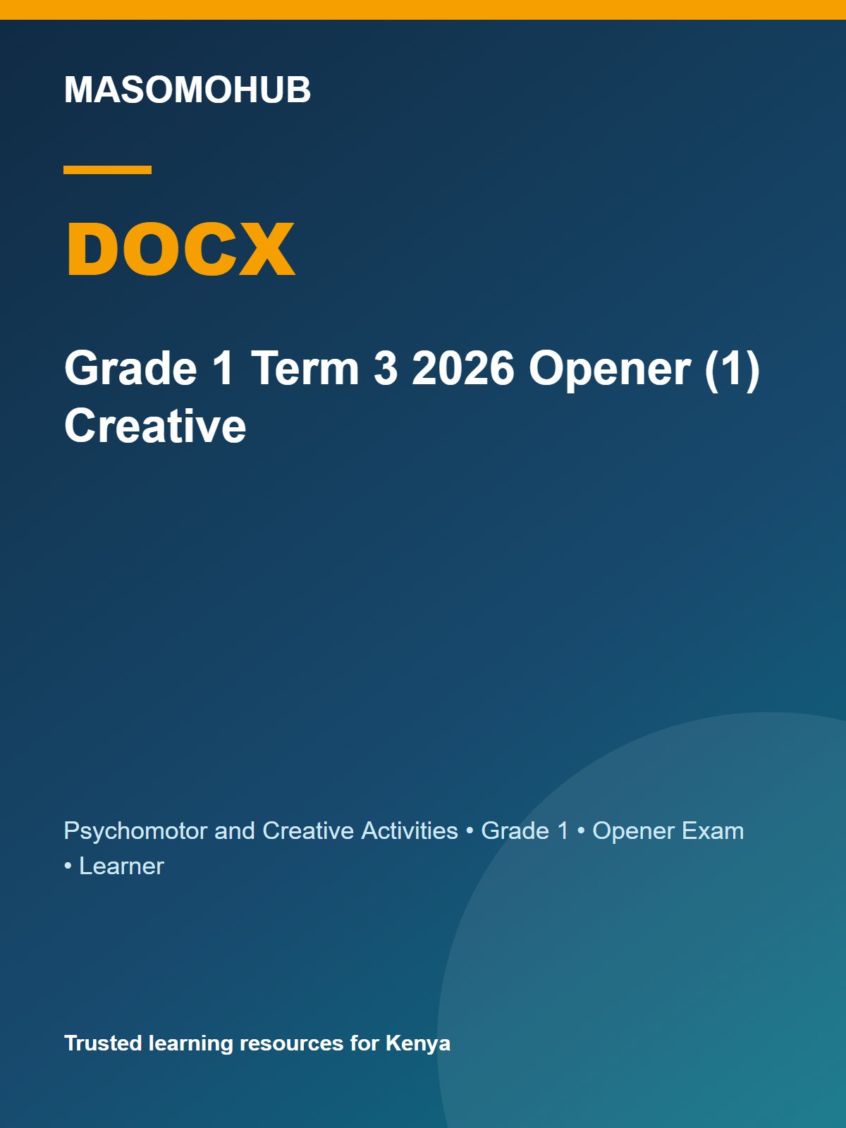 Thumbnail preview of Grade 1 Term 3 2026 Opener (1) Creative