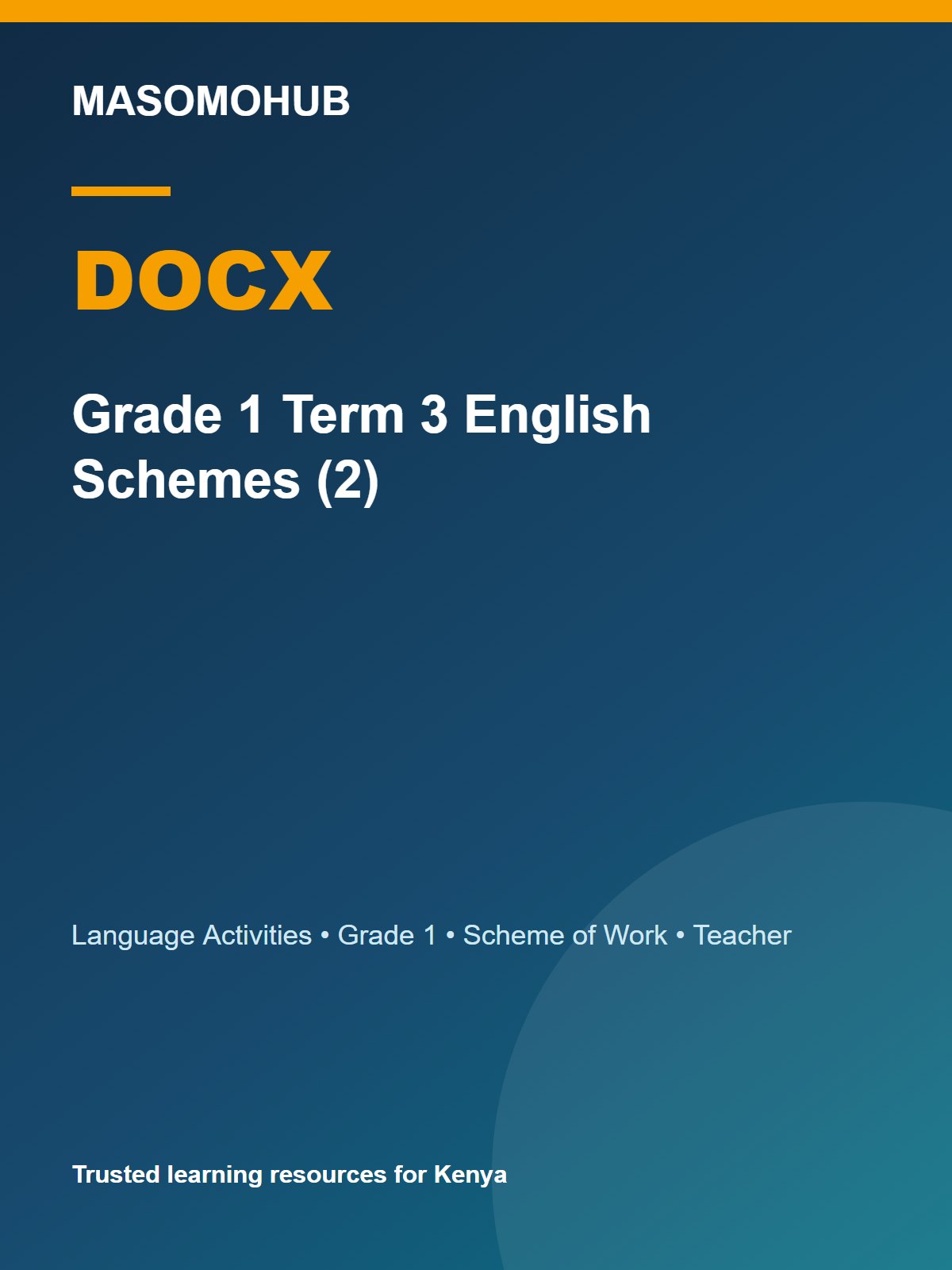 Thumbnail preview of Grade 1 Term 3 English Schemes (2)
