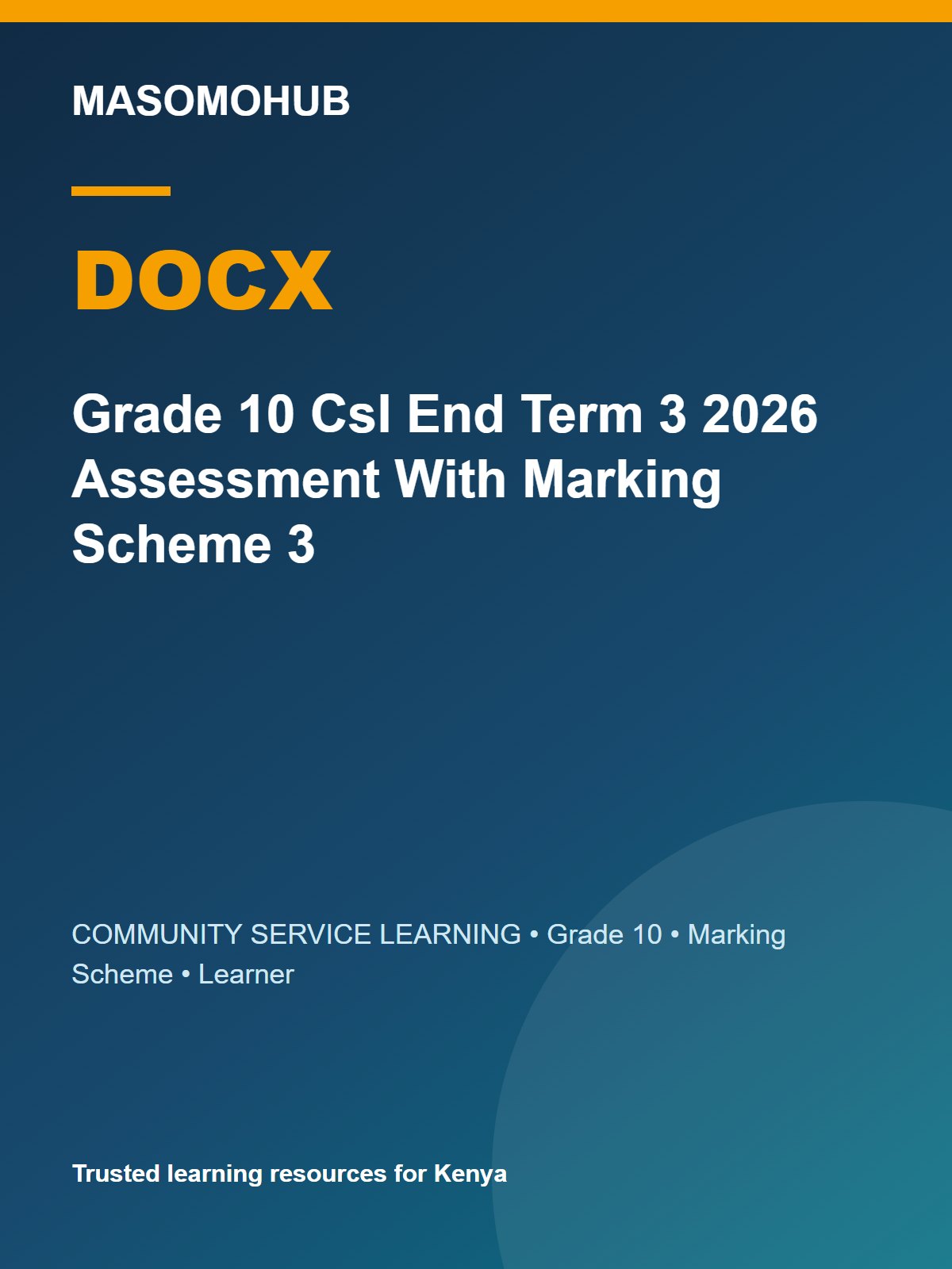 Thumbnail preview of Grade 10 Csl End Term 3 2026 Assessment With Marking Scheme 3