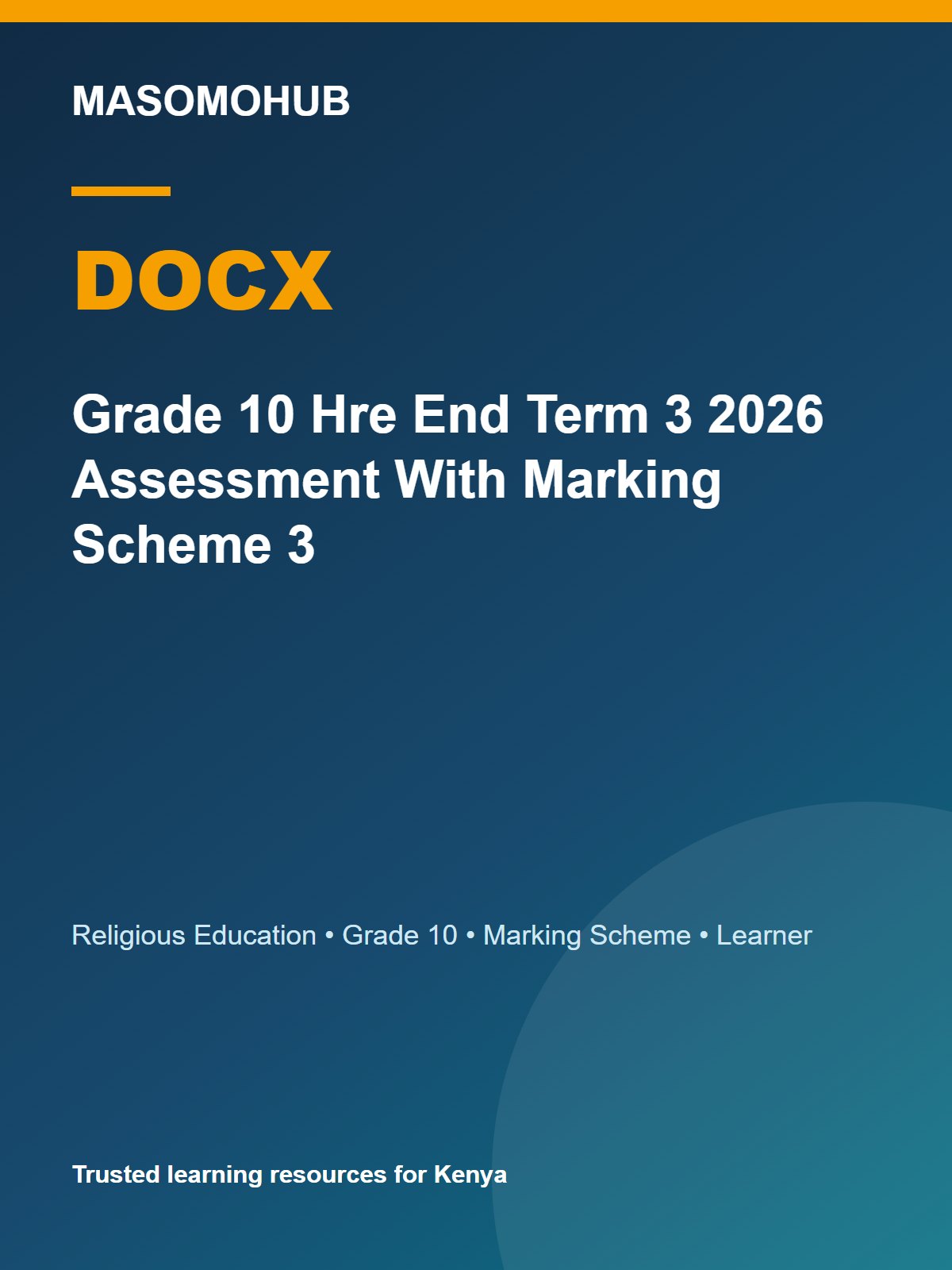 Thumbnail preview of Grade 10 Hre End Term 3 2026 Assessment With Marking Scheme 3