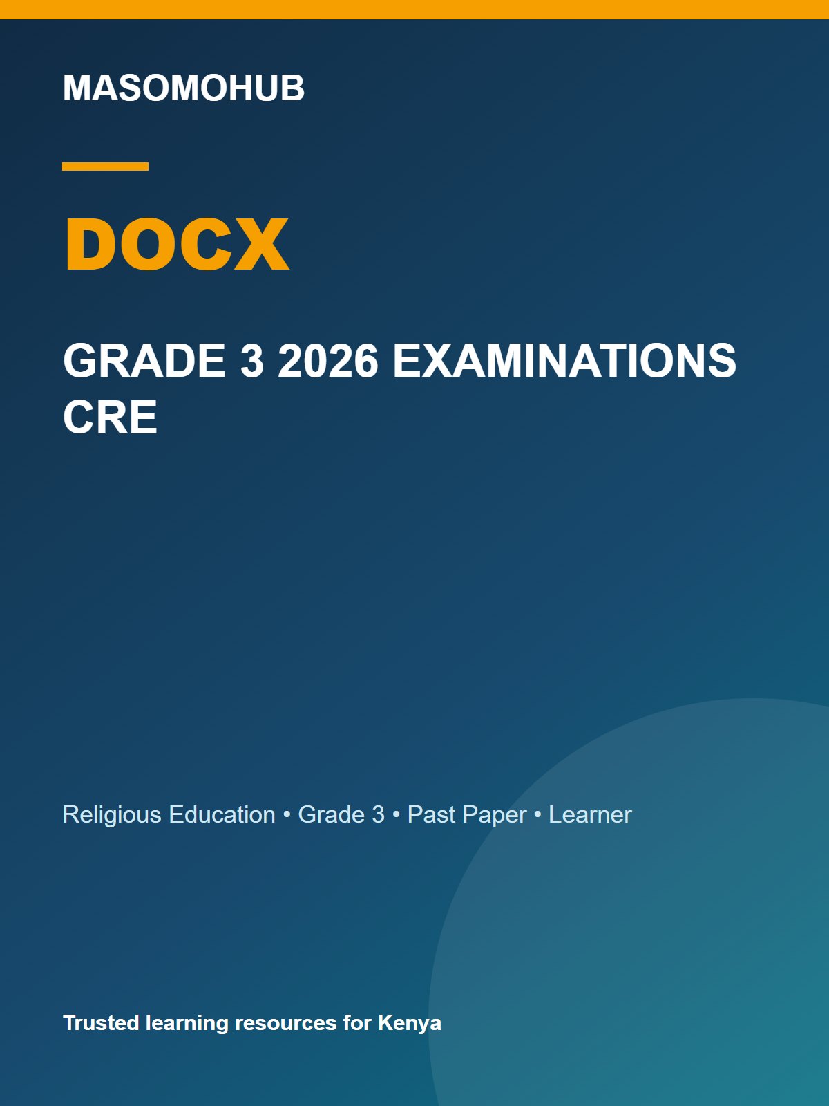 Thumbnail preview of GRADE 3 2026 EXAMINATIONS CRE