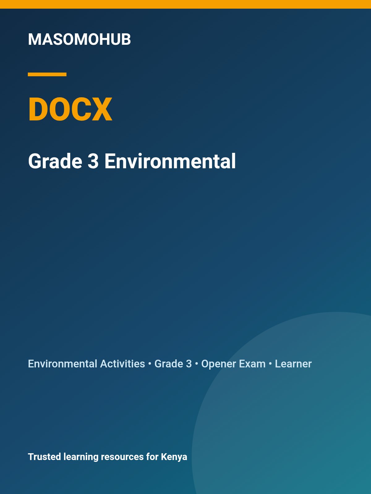 Thumbnail preview of Grade 3 Environmental