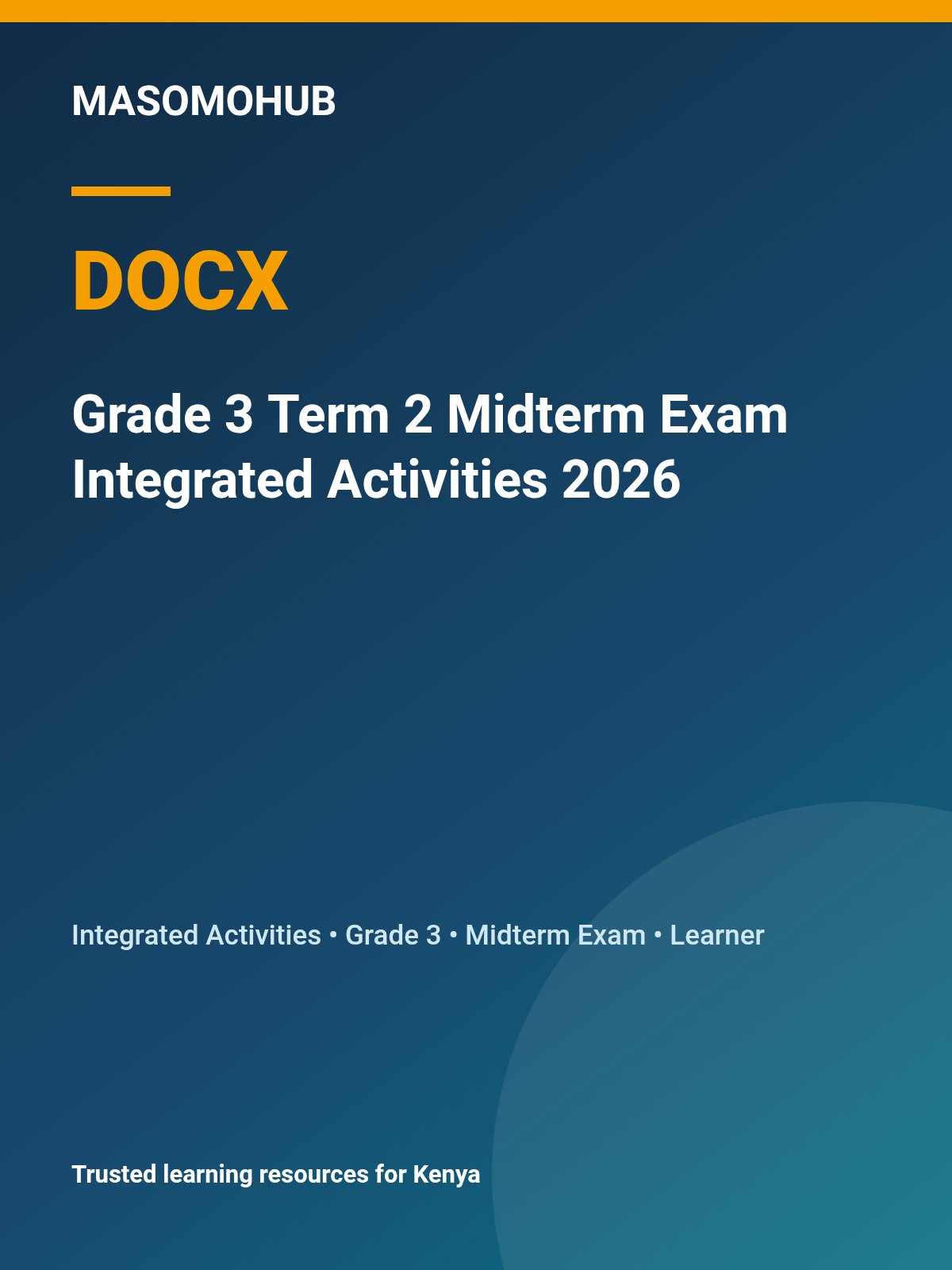 Thumbnail preview of Grade 3 Term 2 Midterm Exam Integrated Activities 2026