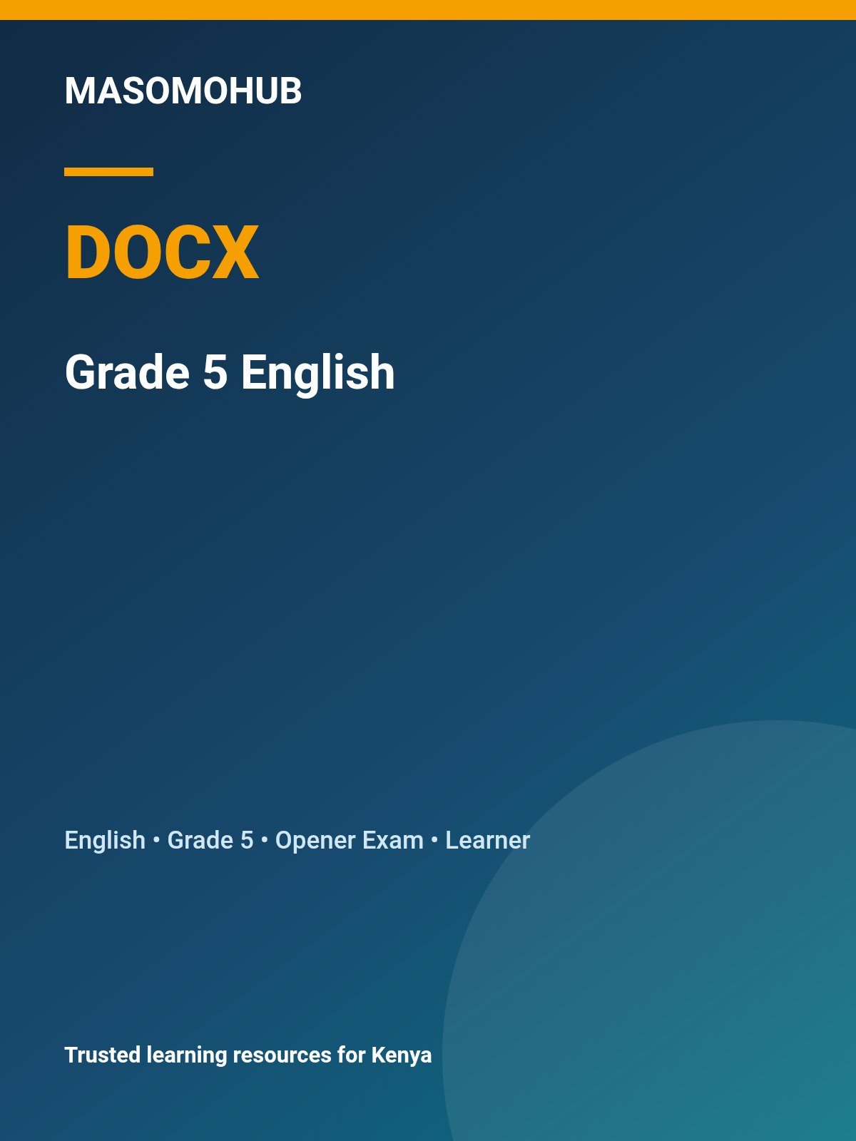 Thumbnail preview of Grade 5 English