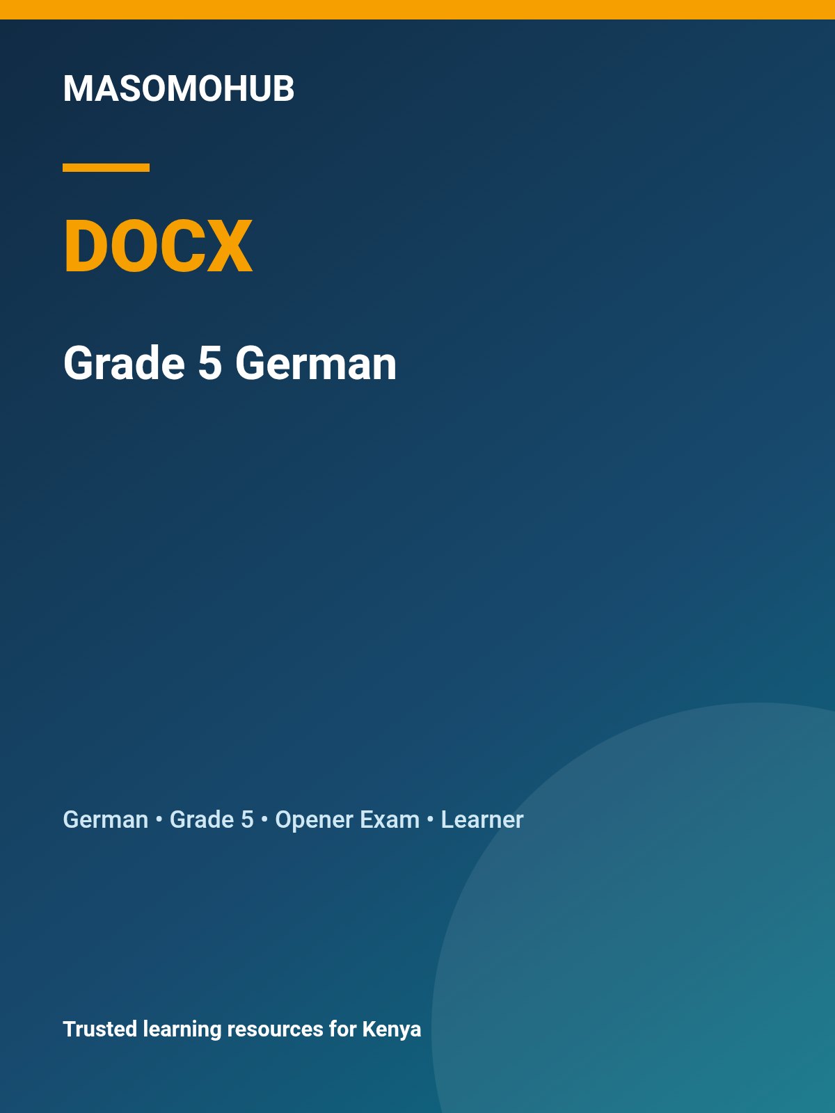 Thumbnail preview of Grade 5 Term 3 2026 German