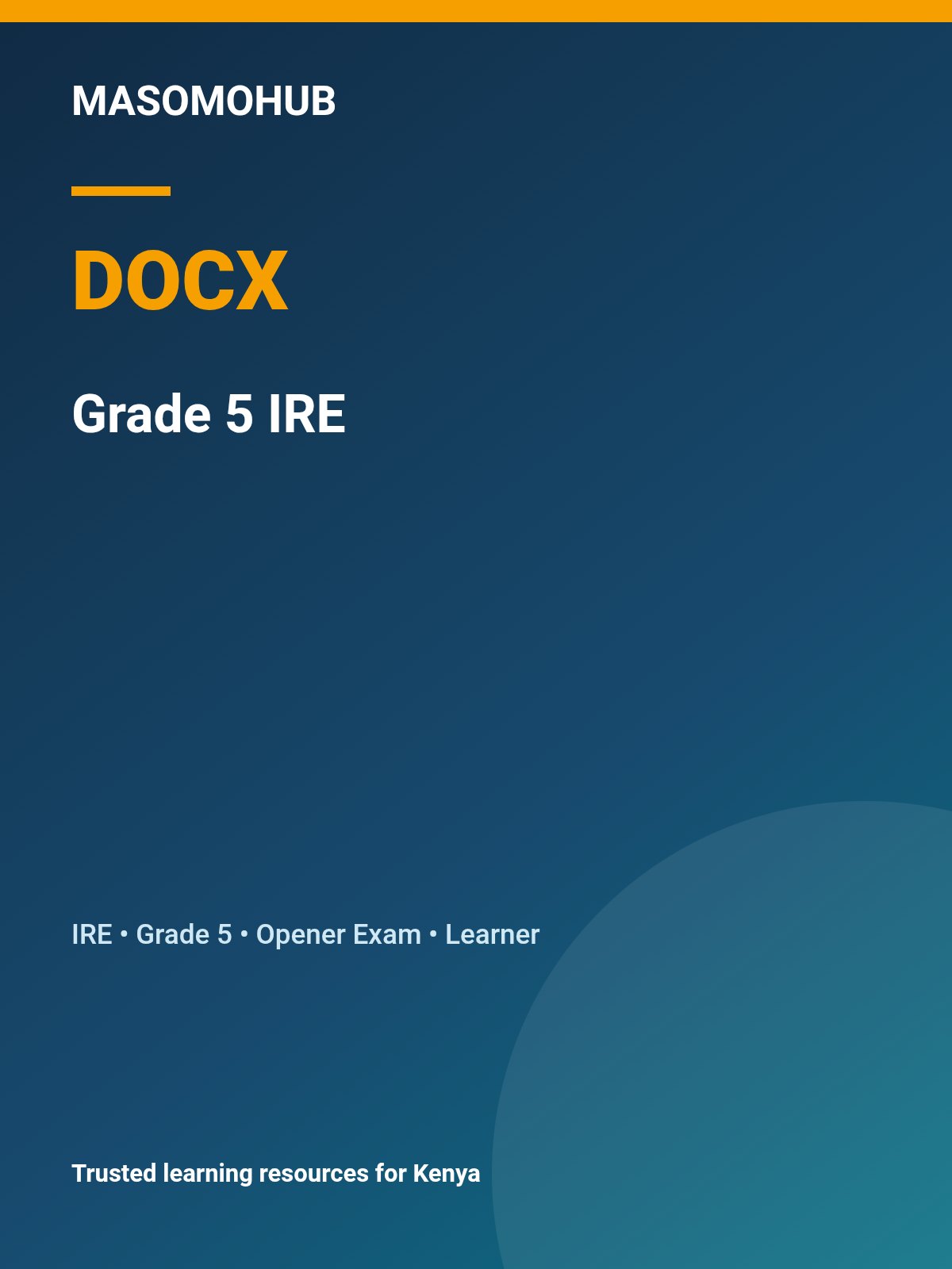 Thumbnail preview of Grade 5 Term 3 2026 IRE