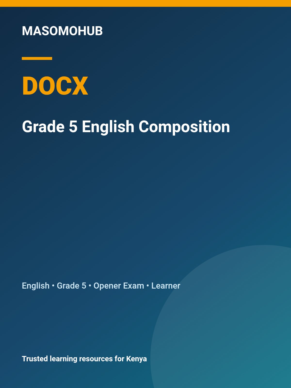 Thumbnail preview of Grade 5Term 3 2026 English Composition