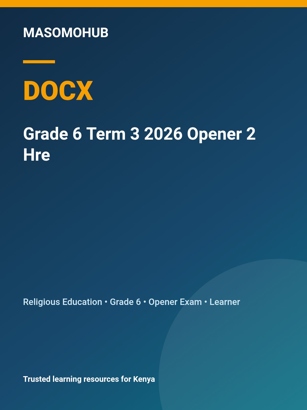 Thumbnail preview of Grade 6 Term 3 2026 Opener 2 Hre