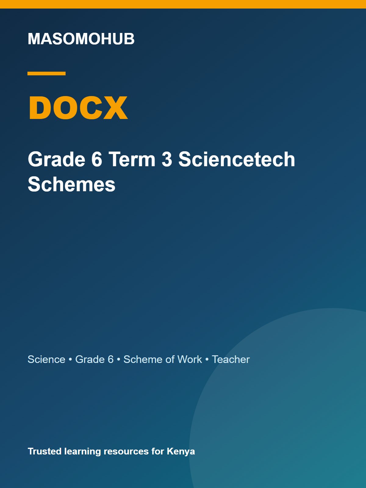 Preview of Grade 6 Science Schemes of Work Term 3 2026