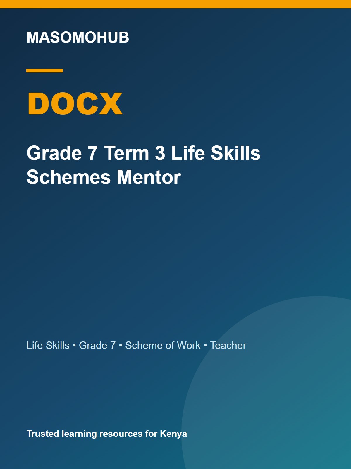 Thumbnail preview of Grade 7 Term 3 Life Skills Schemes Mentor