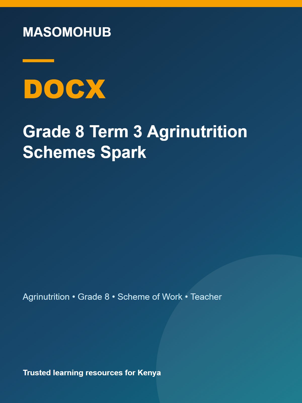 Thumbnail preview of Grade 8 Term 3 Agrinutrition Schemes Spark