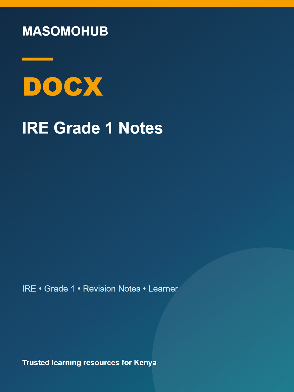 Thumbnail preview of IRE Grade 1 Notes