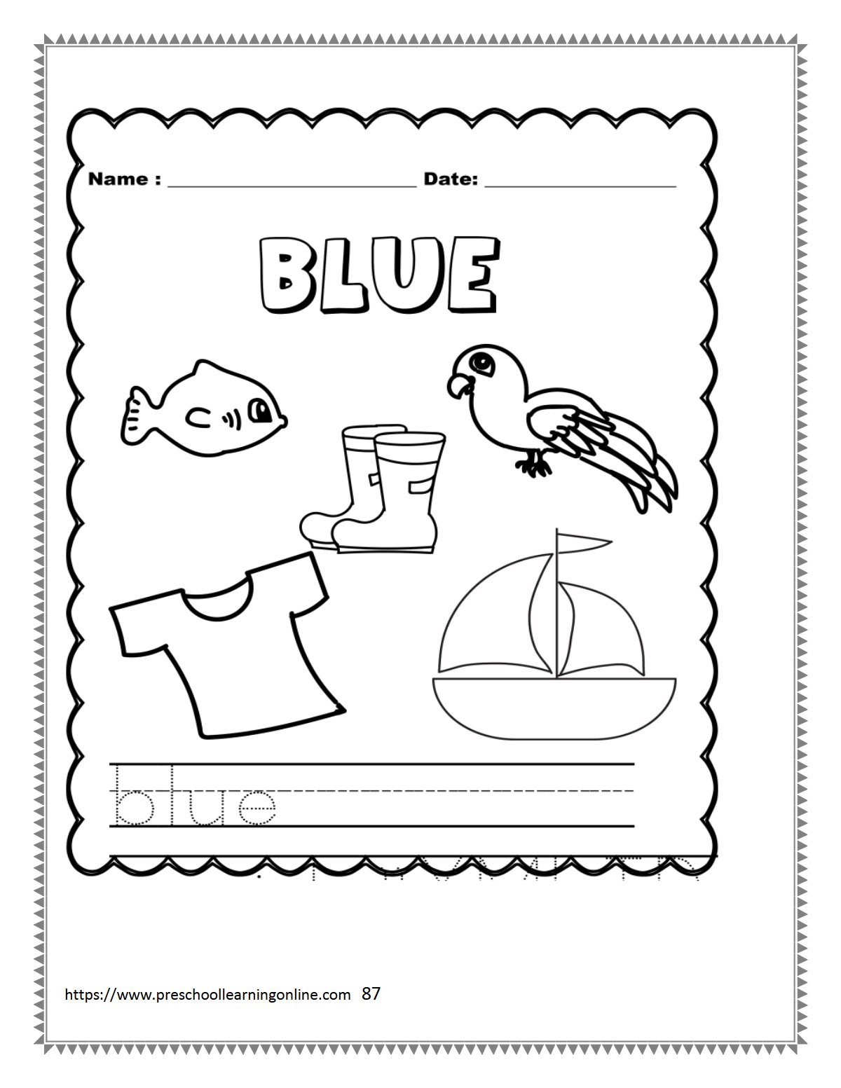 Thumbnail preview of Letter B Worksheet4