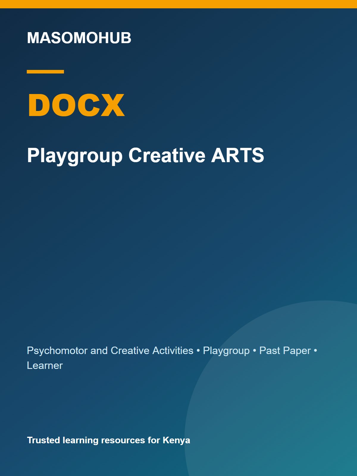 Thumbnail preview of Playgroup Creative ARTS
