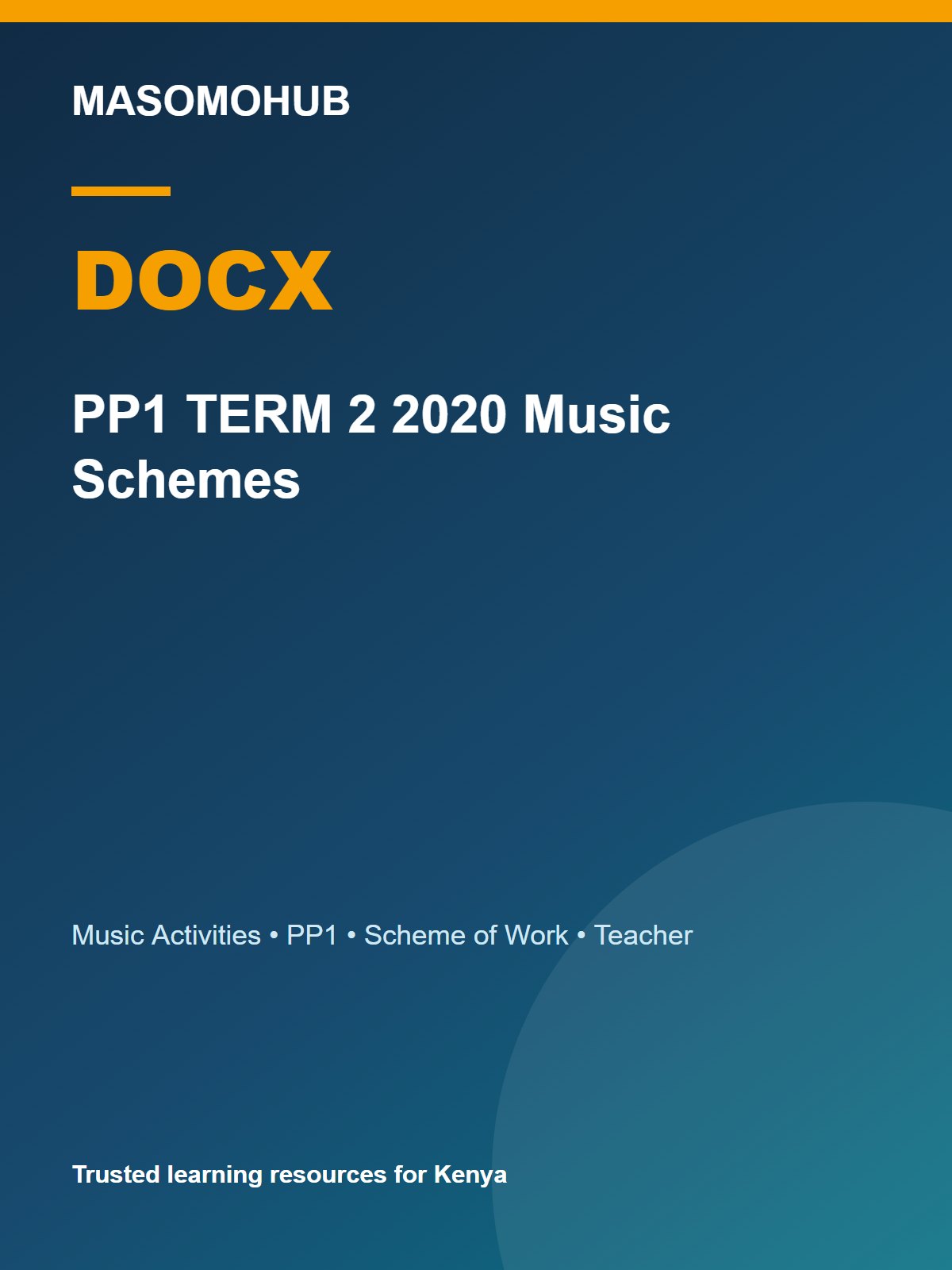 Thumbnail preview of PP1 TERM 2 2020 Music Schemes