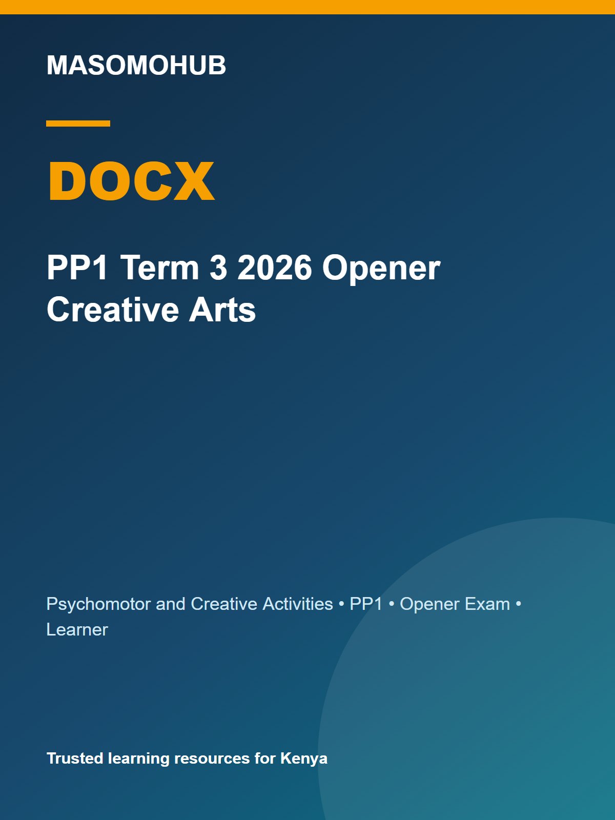 Thumbnail preview of PP1 Term 3 2026 Opener Creative Arts