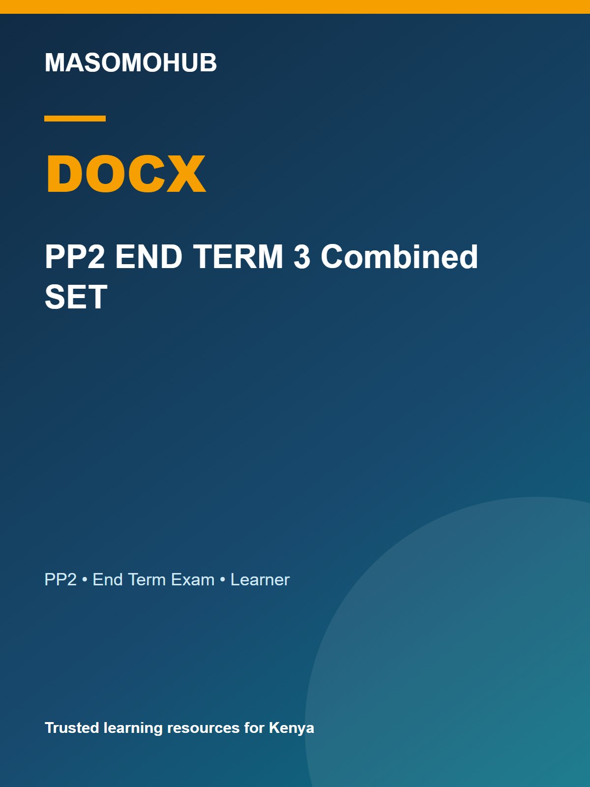 Thumbnail preview of PP2 END TERM 3 Combined SET