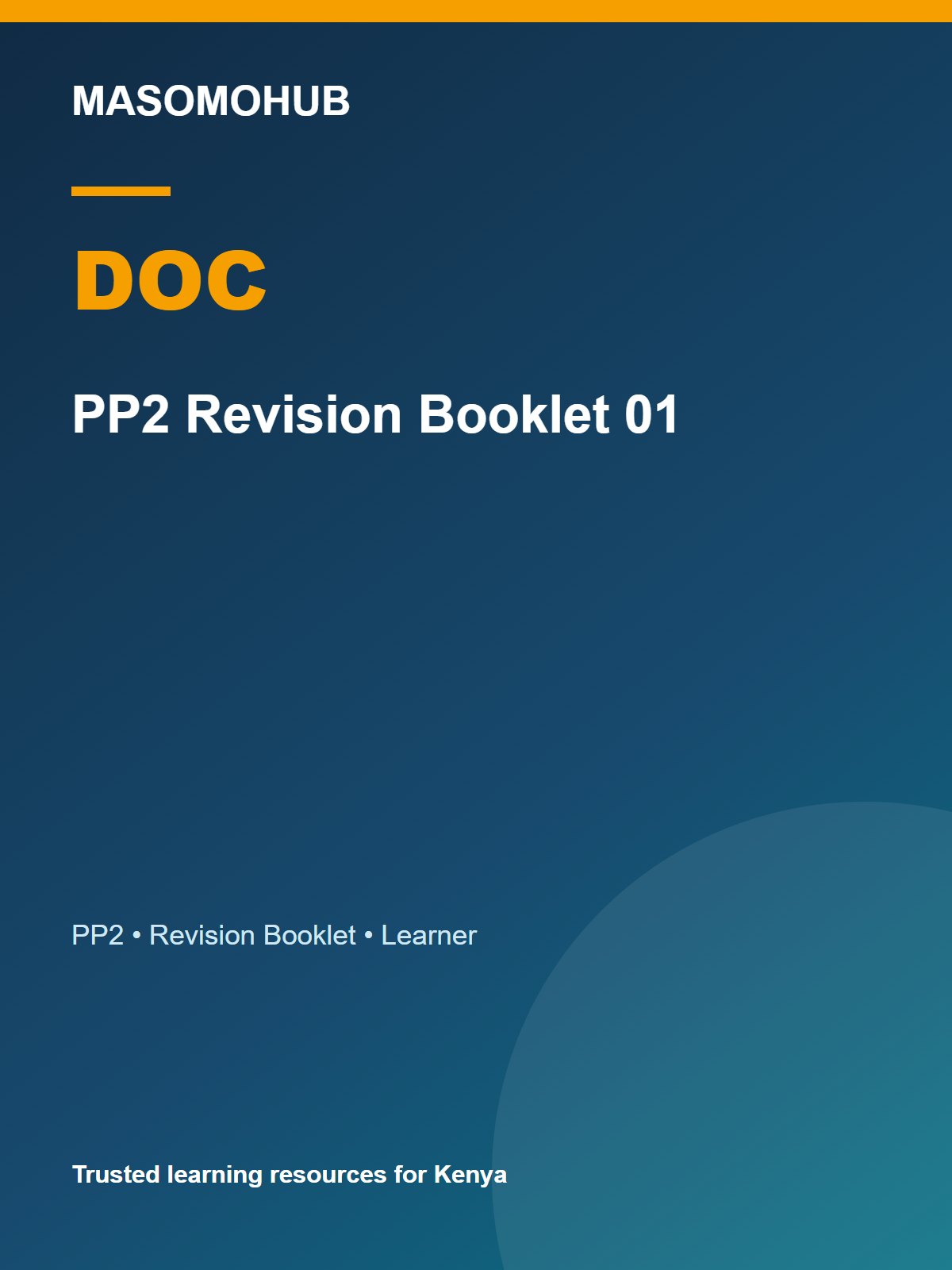 Thumbnail preview of PP2 Revision Booklet 01