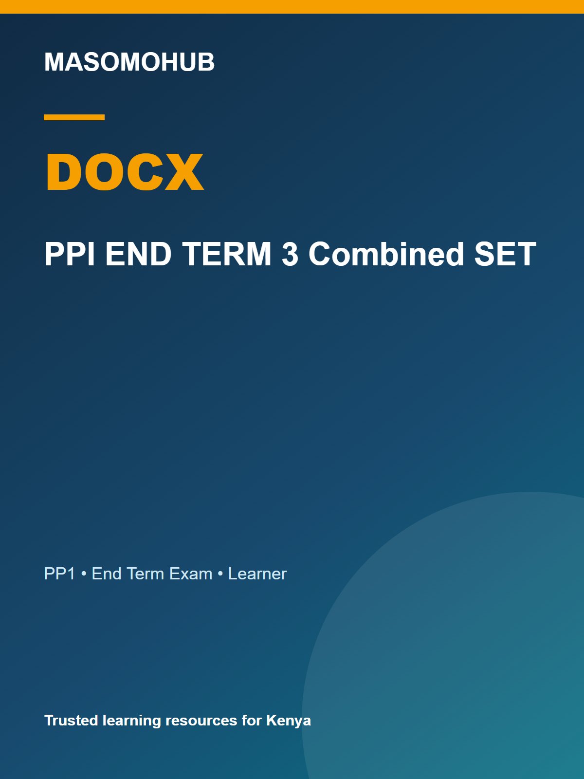 Thumbnail preview of PPI END TERM 3 Combined SET