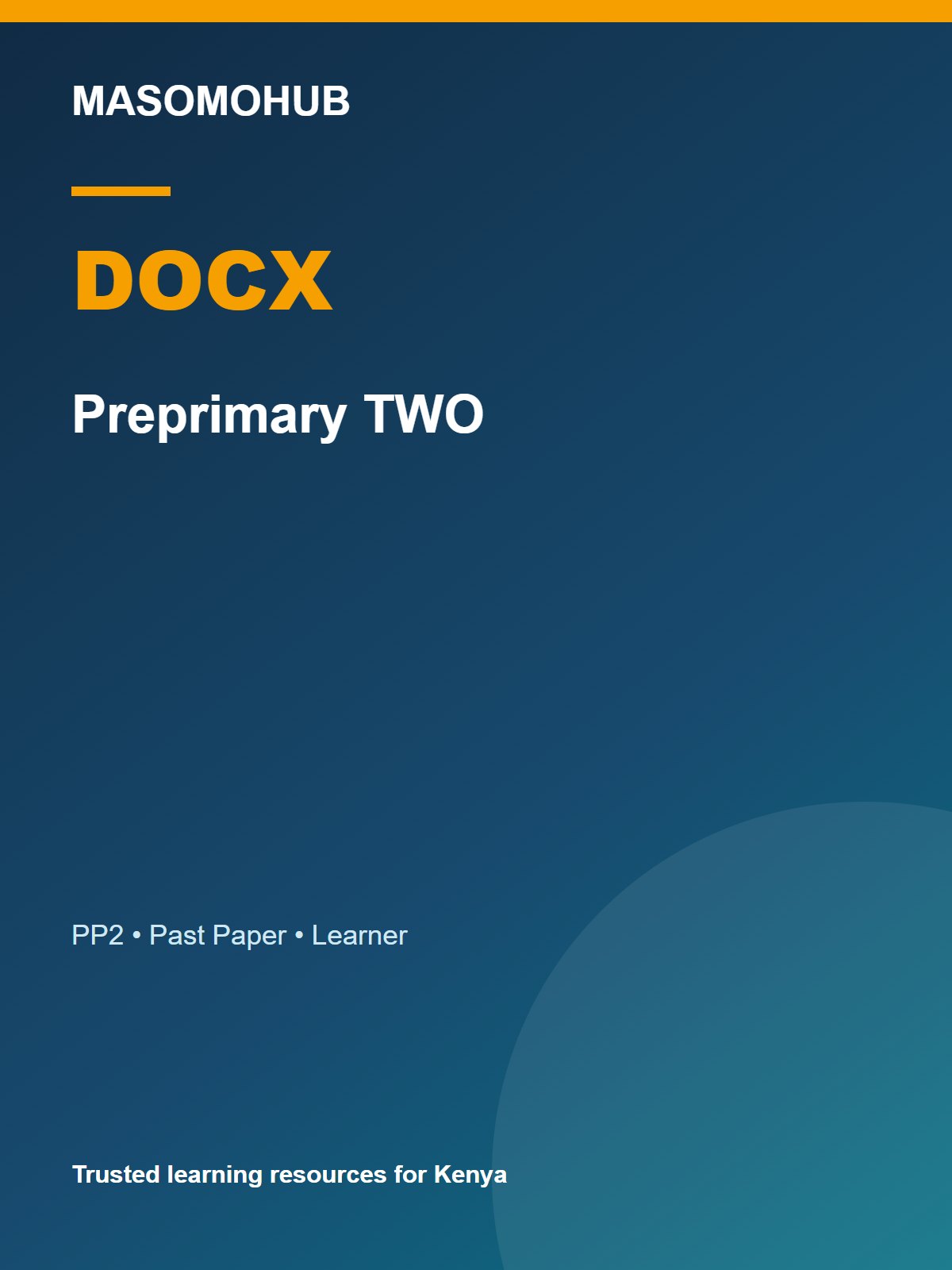 Thumbnail preview of Preprimary TWO