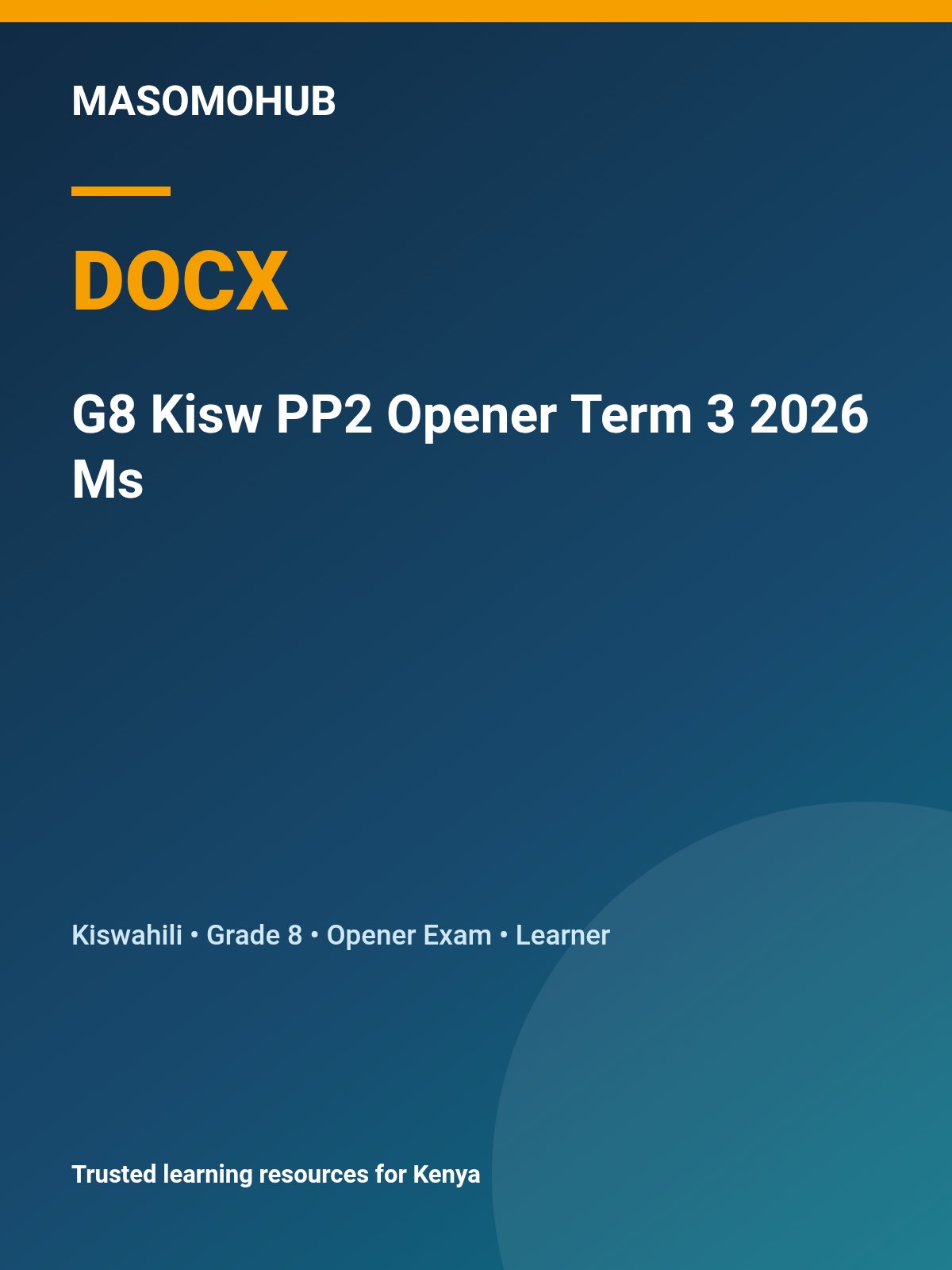 Thumbnail preview of G8 Kisw PP2 Opener Term 3 2026 Ms