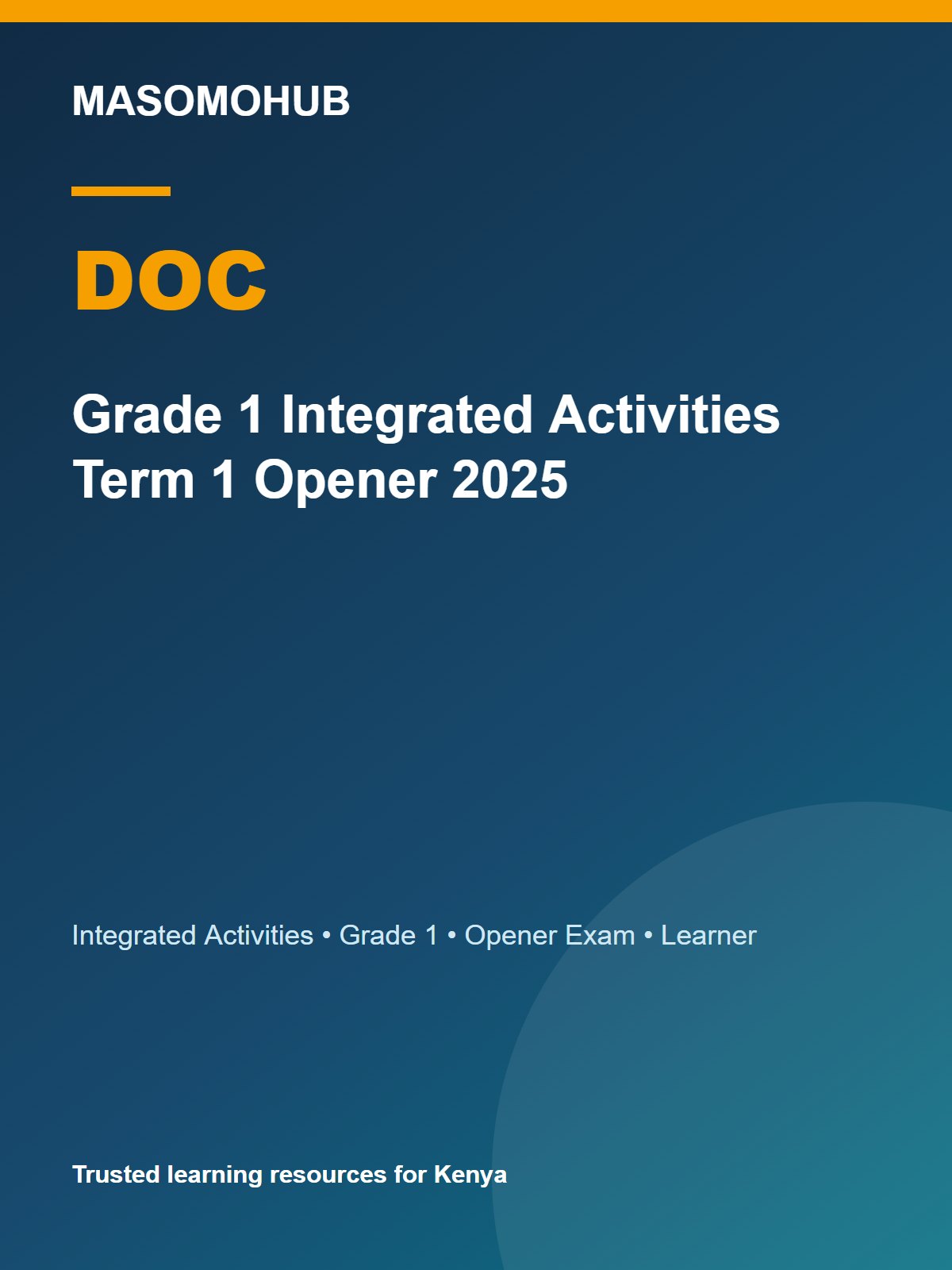 Thumbnail preview of Grade 1 Integrated Activities Term 1 Opener 2025