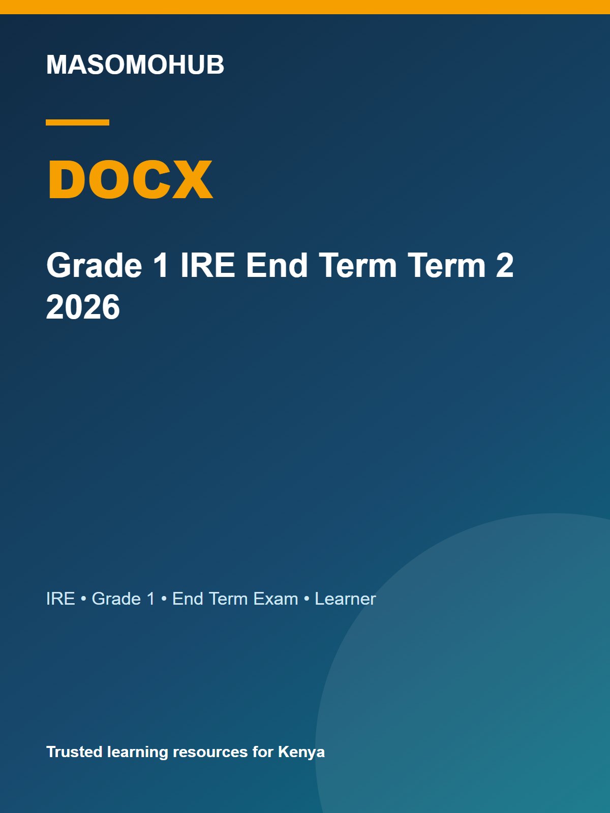 Thumbnail preview of Grade 1 IRE End Term Term 2 2026