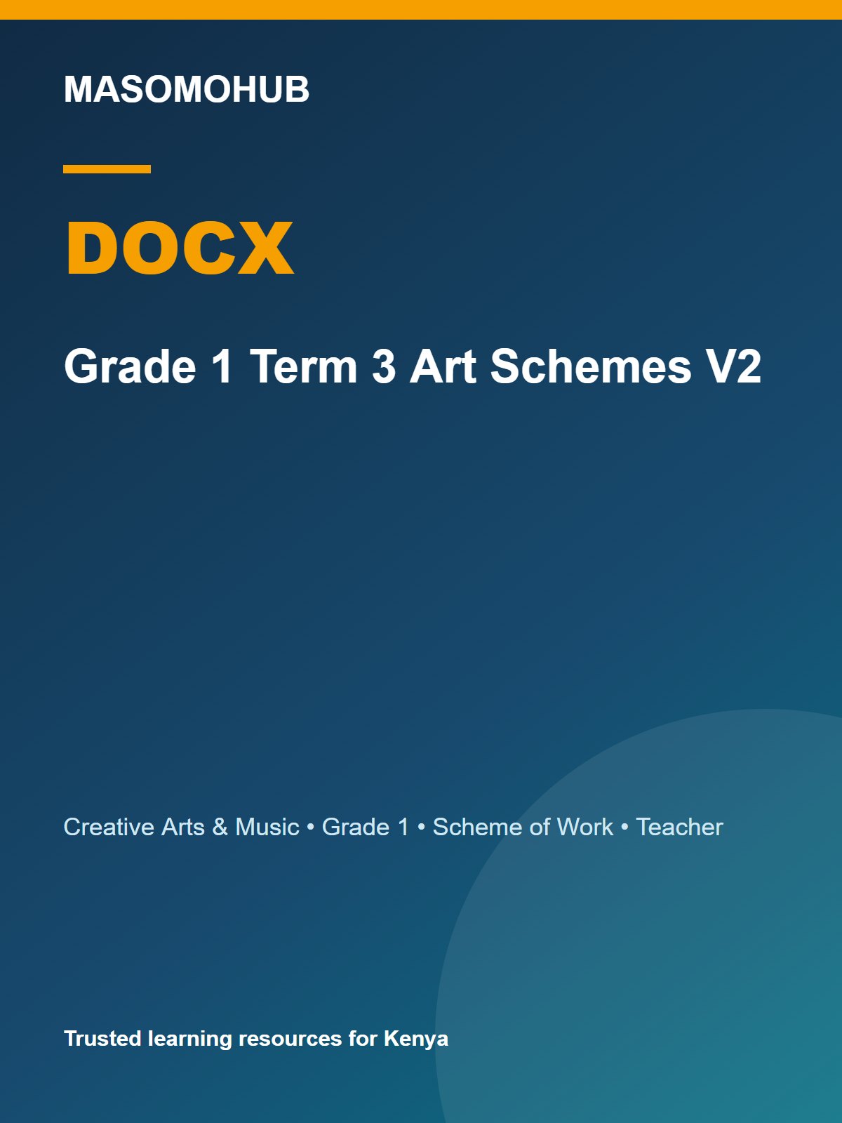 Preview of Grade 1 Creative Arts & Music Schemes of Work Term 3 2026