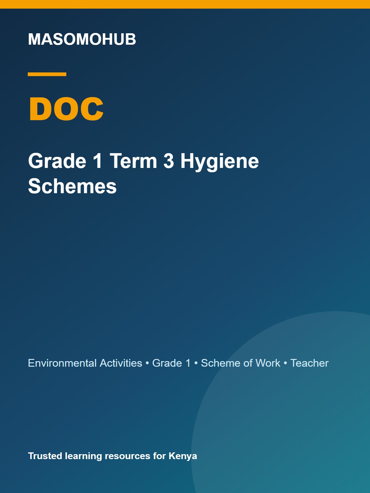 Thumbnail preview of Grade 1 Term 3 Hygiene Schemes