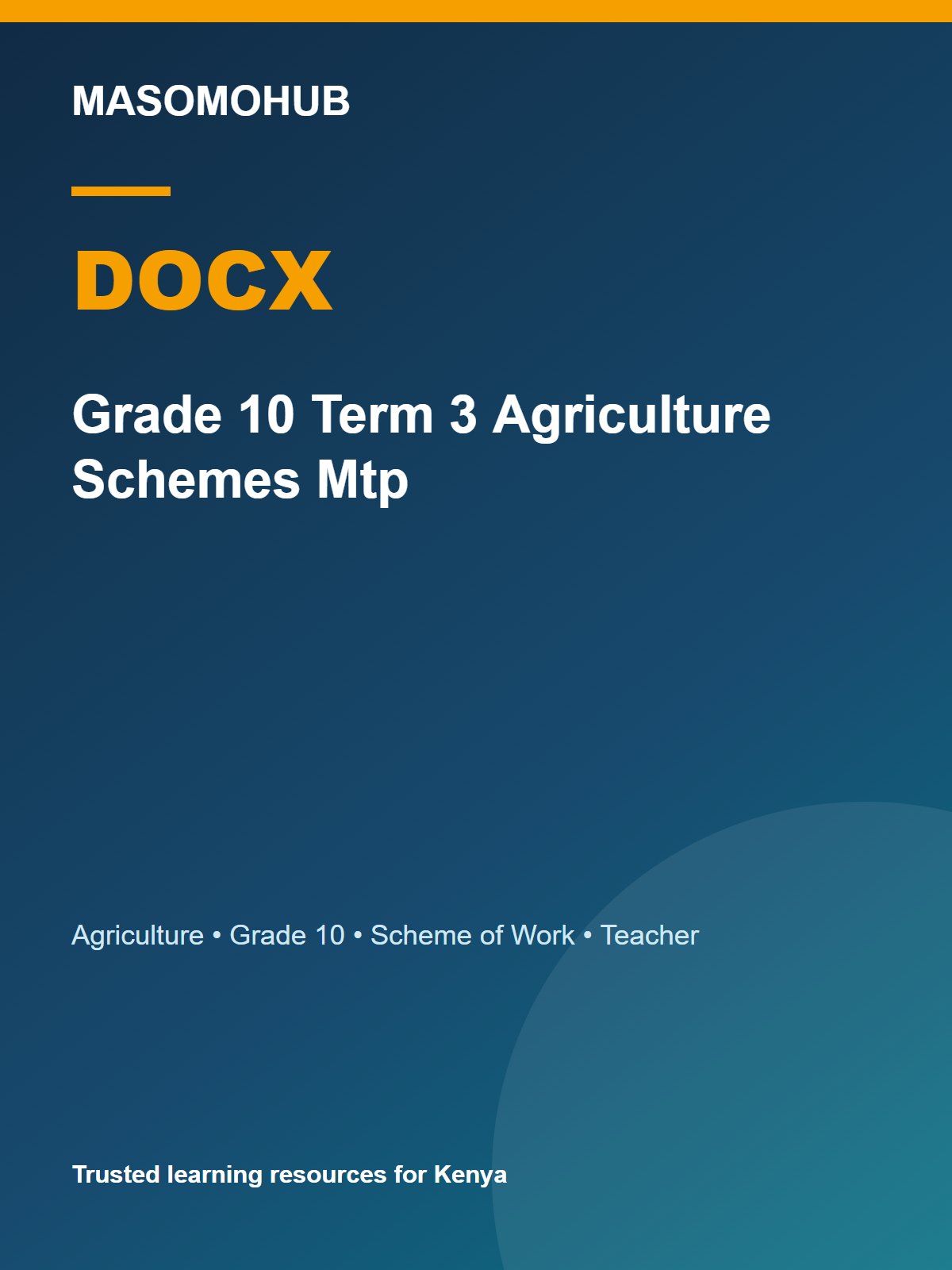 Thumbnail preview of Grade 10 Term 3 Agriculture Schemes Mtp