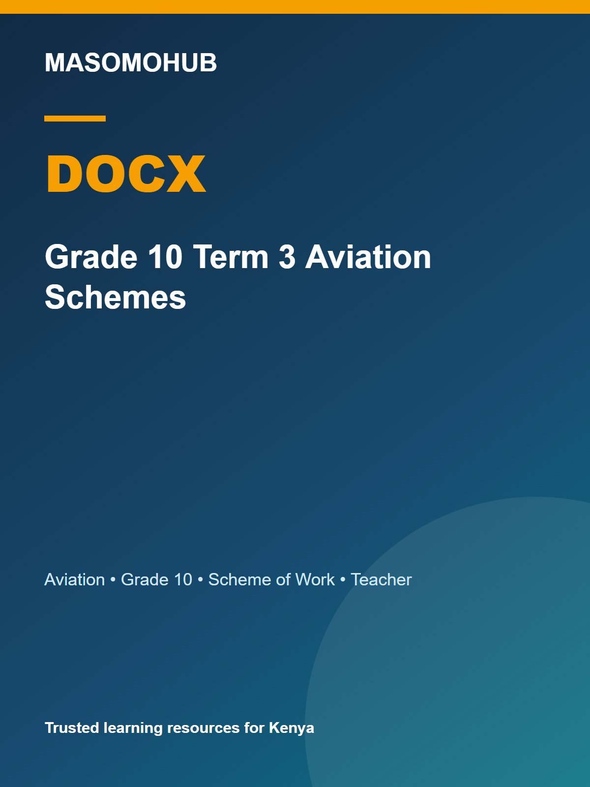 Thumbnail preview of Grade 10 Term 3 Aviation Schemes