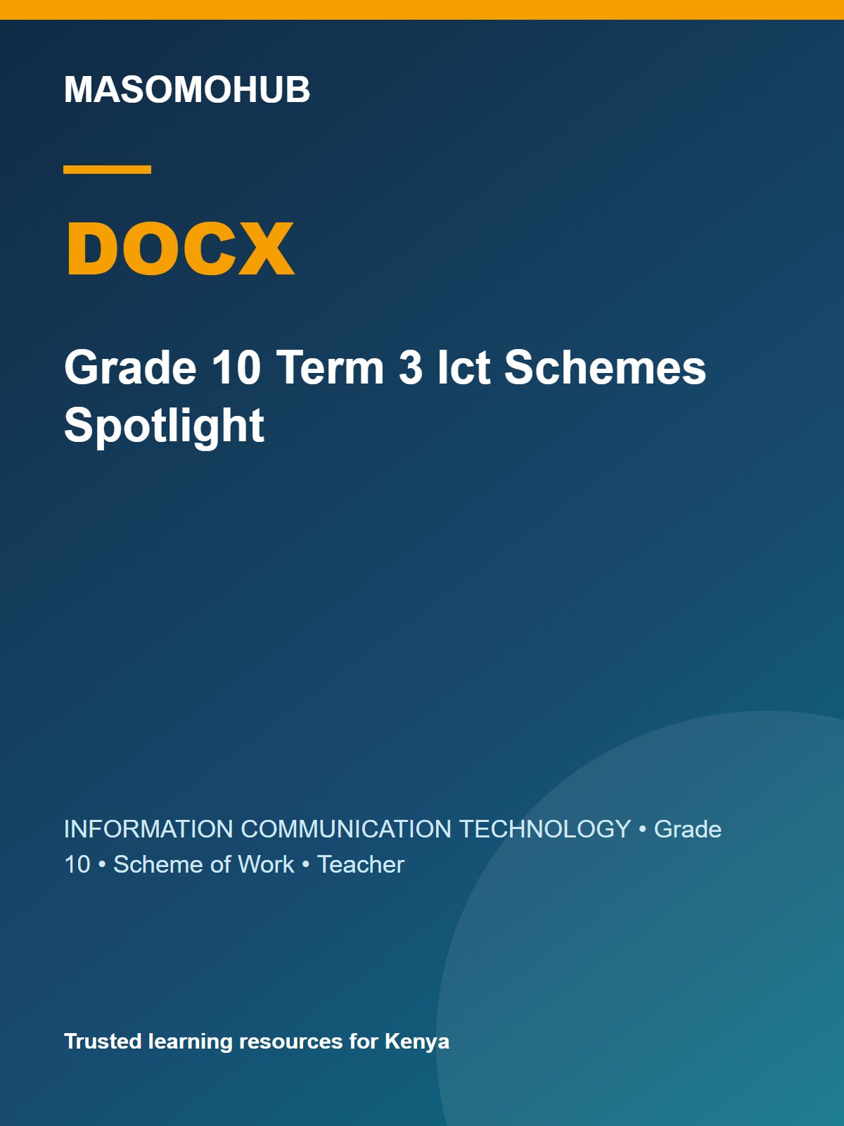 Thumbnail preview of Grade 10 Term 3 Ict Schemes Spotlight